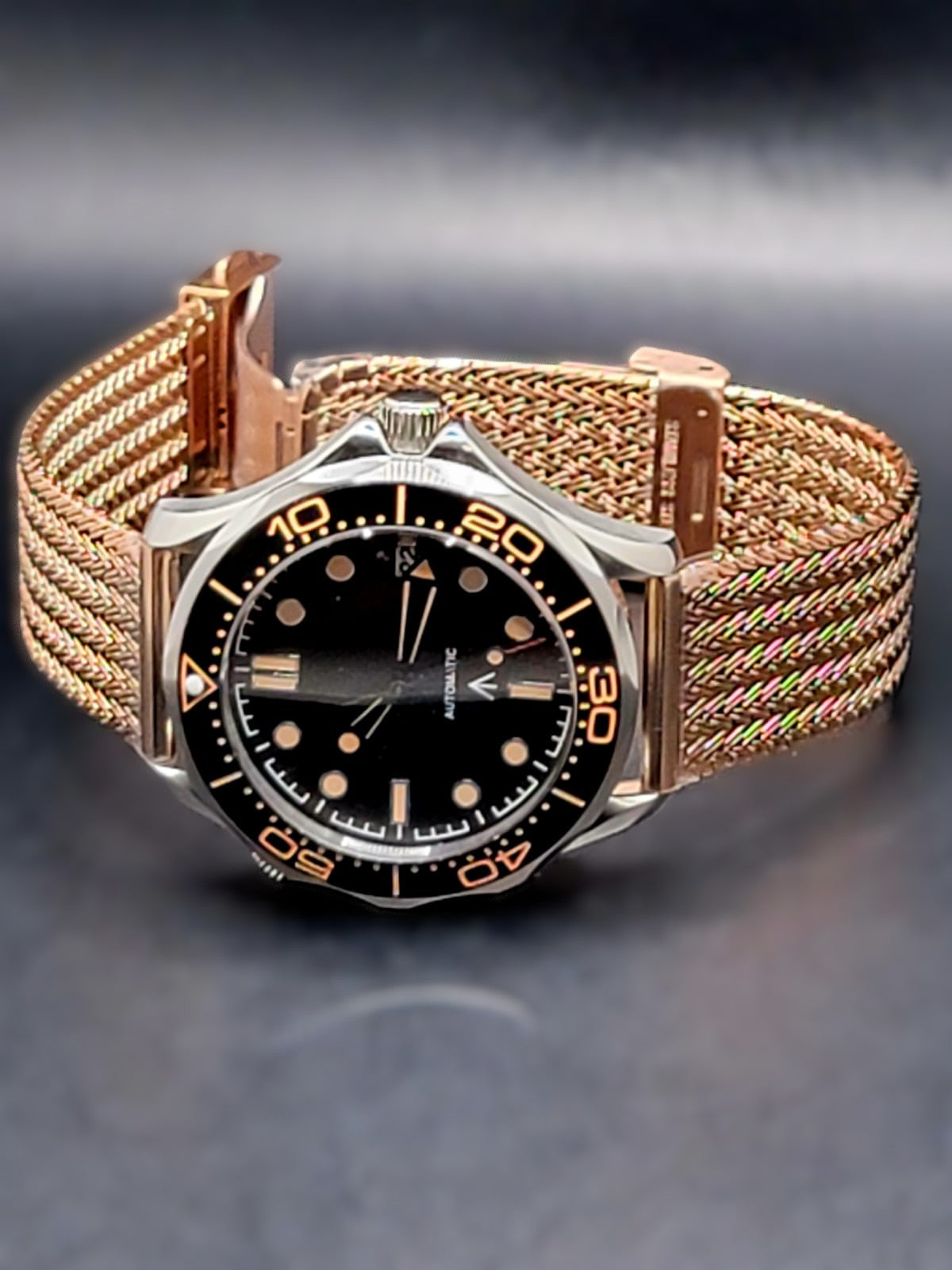 CUSTOM MOD - JAMES BOND 007 - NO TIME TO DIE - 41mm NO TIME TO DIE Auto Black Dial Sapphire NH35A **USA SHIPPED**