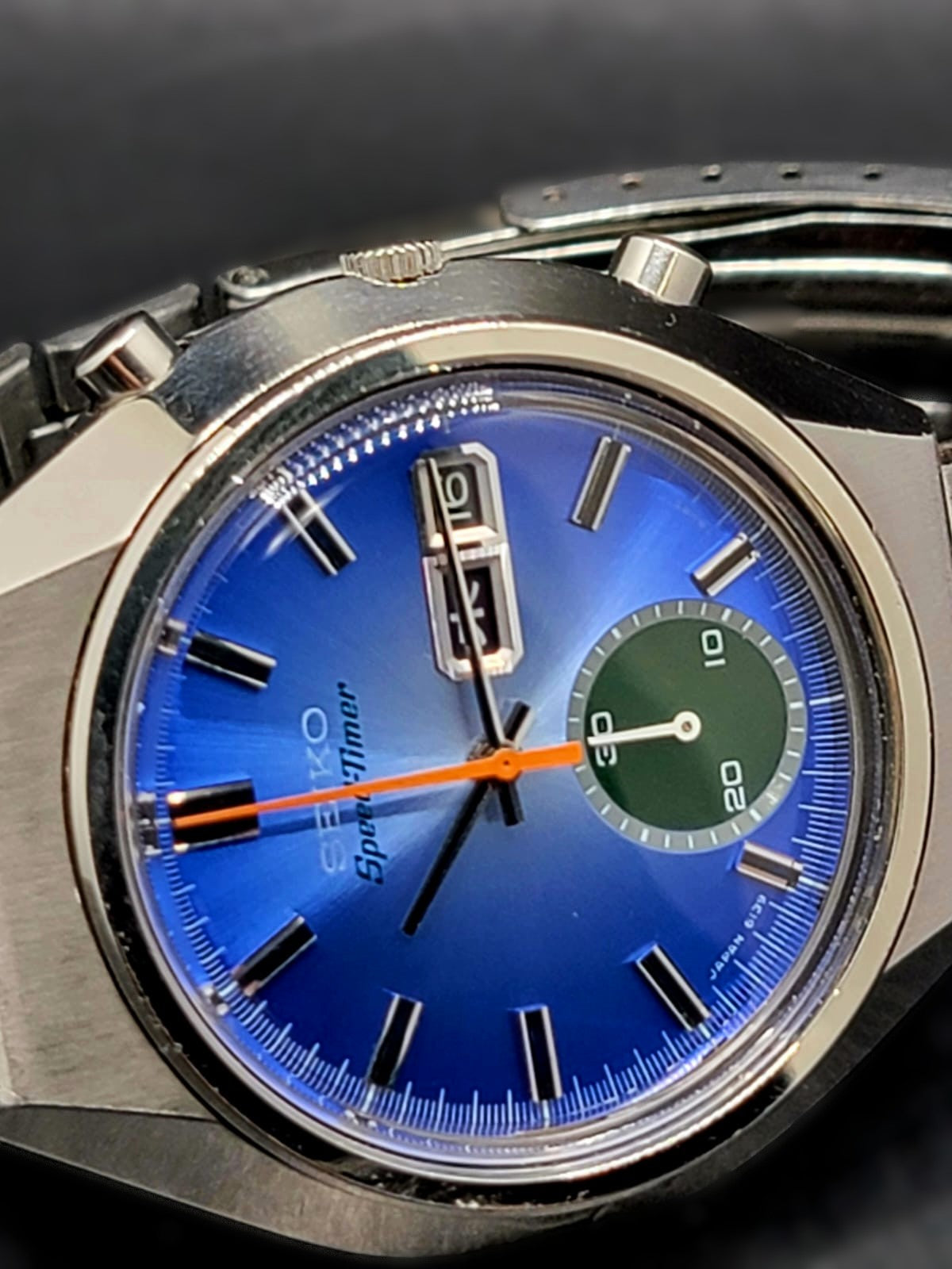 Stunning Vintage 1975 - 78 Seiko 5 Sports Speed Timer 6139-8040 Automatic Watch