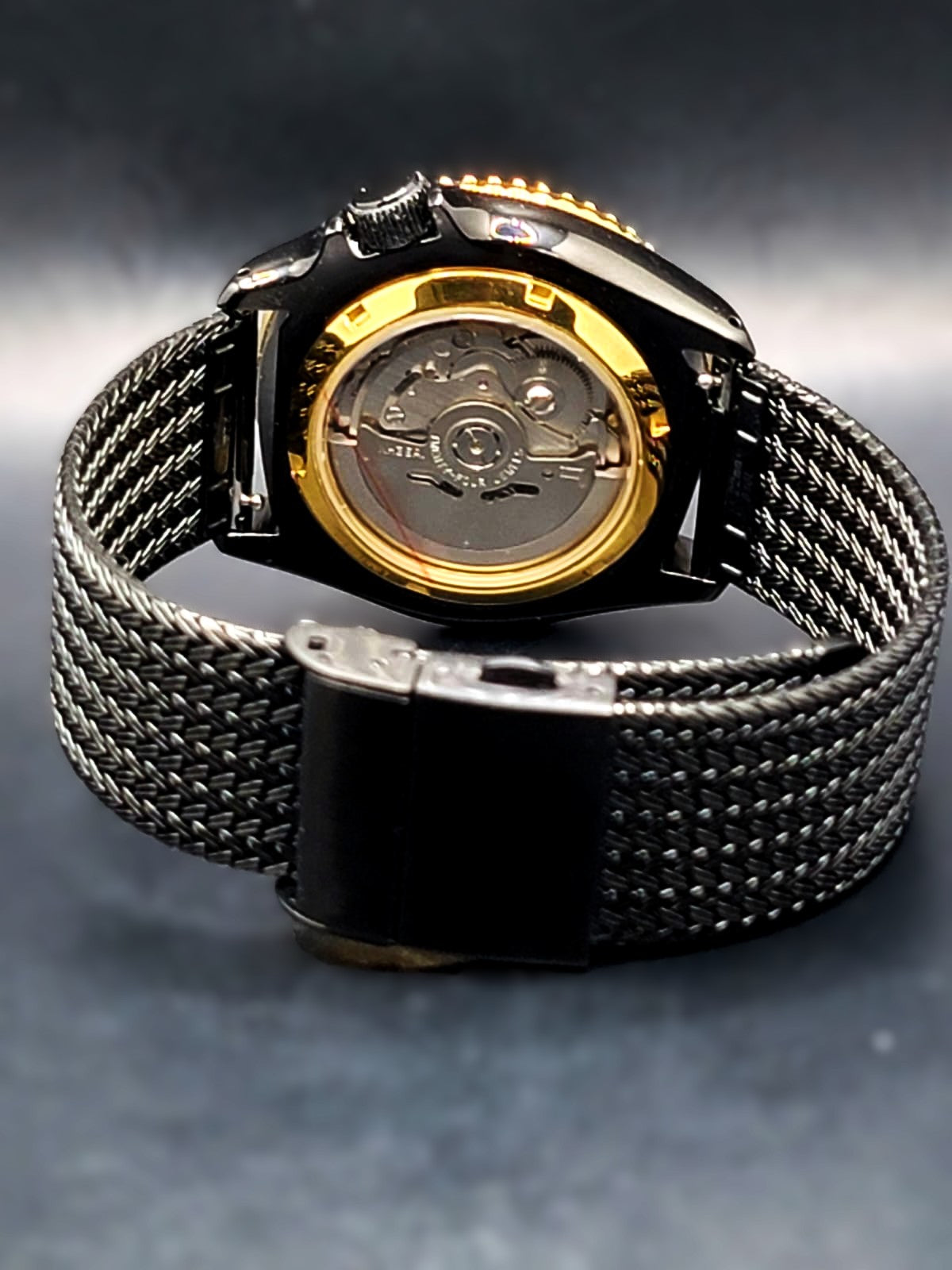 CUSTOM SEIKO MOD BLACK n GOLD