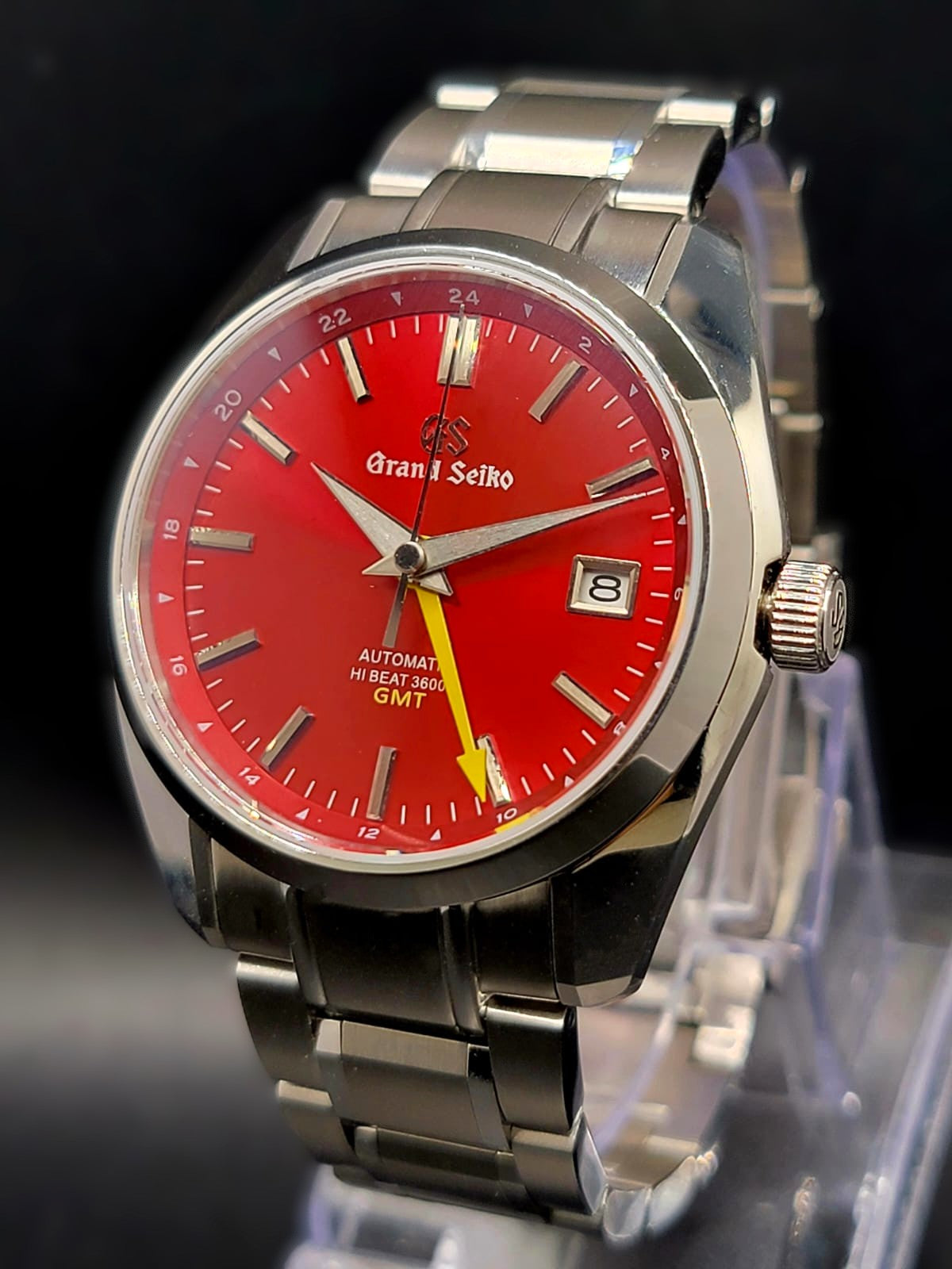 **BRAND NEW PREMIER** CUSTOM PREMIER 40MM MOD (GRAND SEIKO HERITAGE GMT) RED DIAL, SS BRACELET, NH34GMT AUTOMATIC NEW **IN STOCK, SERIOUS INQUIRIES ONLY PLEASE!**