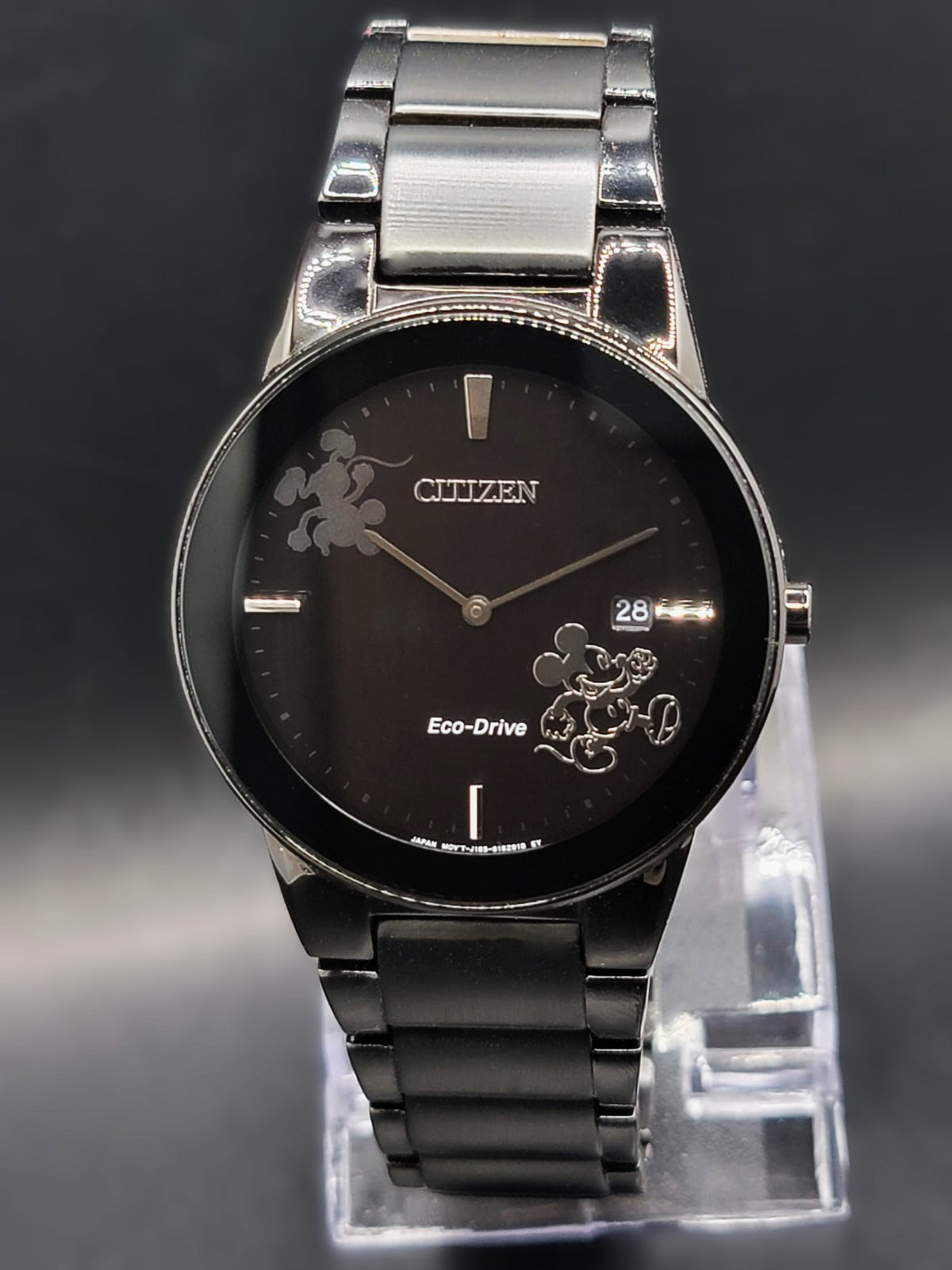 CITIZEN ECO-DRIVE MICKEY MOUSE 40mm MENS BLACK