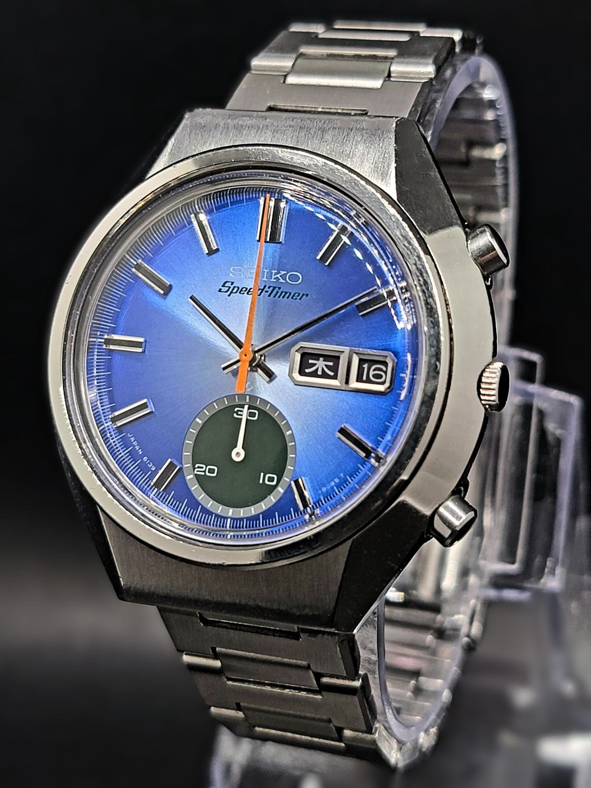 Stunning Vintage 1975 - 78 Seiko 5 Sports Speed Timer 6139-8040 Automatic Watch