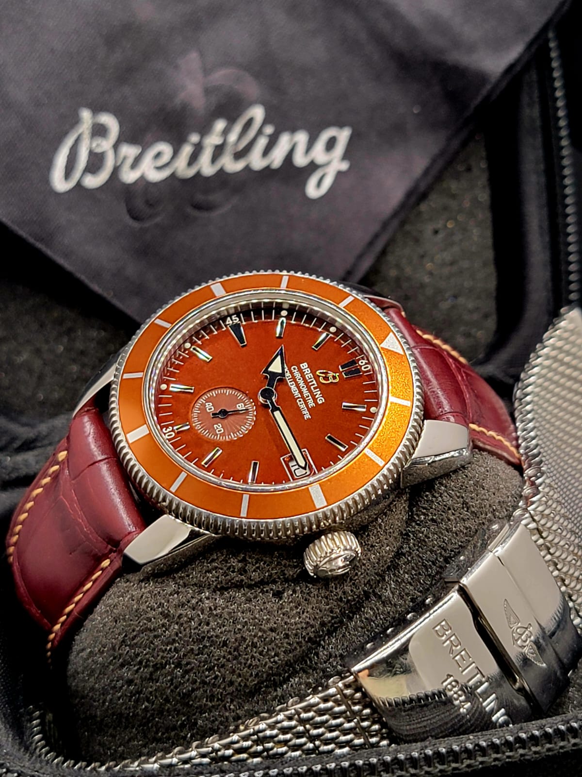 ***AAA+ PREMIER*** 38mm Breitling Superocean A37320 Stainless Steel Men's Watch **USA SHIPPED**