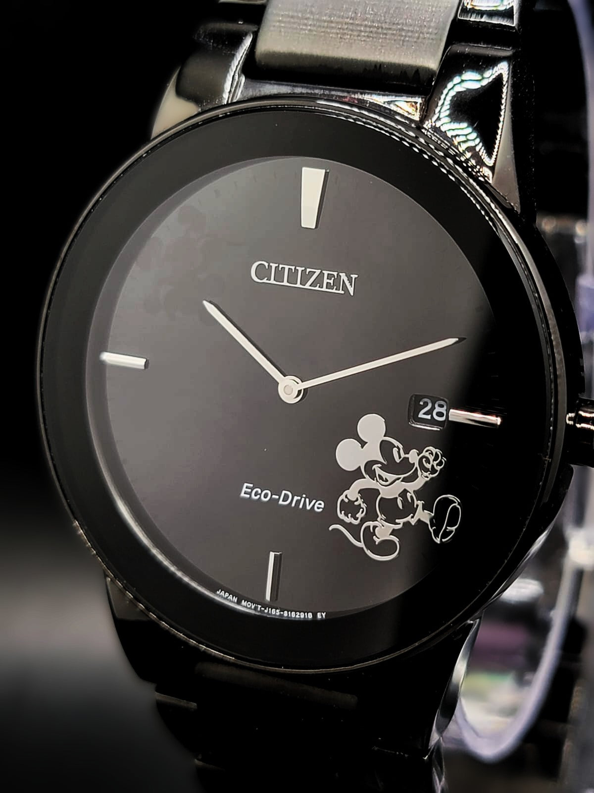 CITIZEN ECO-DRIVE MICKEY MOUSE 40mm MENS BLACK