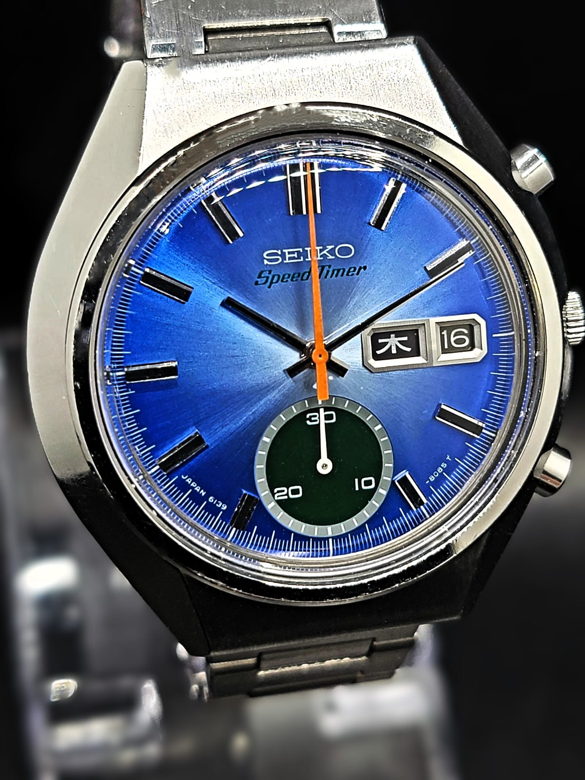 Stunning Vintage 1975 - 78 Seiko 5 Sports Speed Timer 6139-8040 Automatic Watch