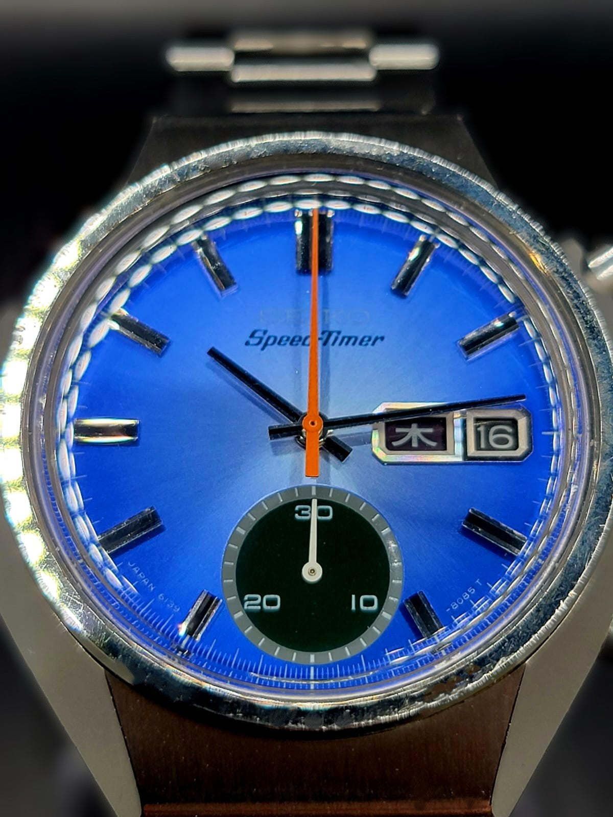 Stunning Vintage 1975 - 78 Seiko 5 Sports Speed Timer 6139-8040 Automatic Watch