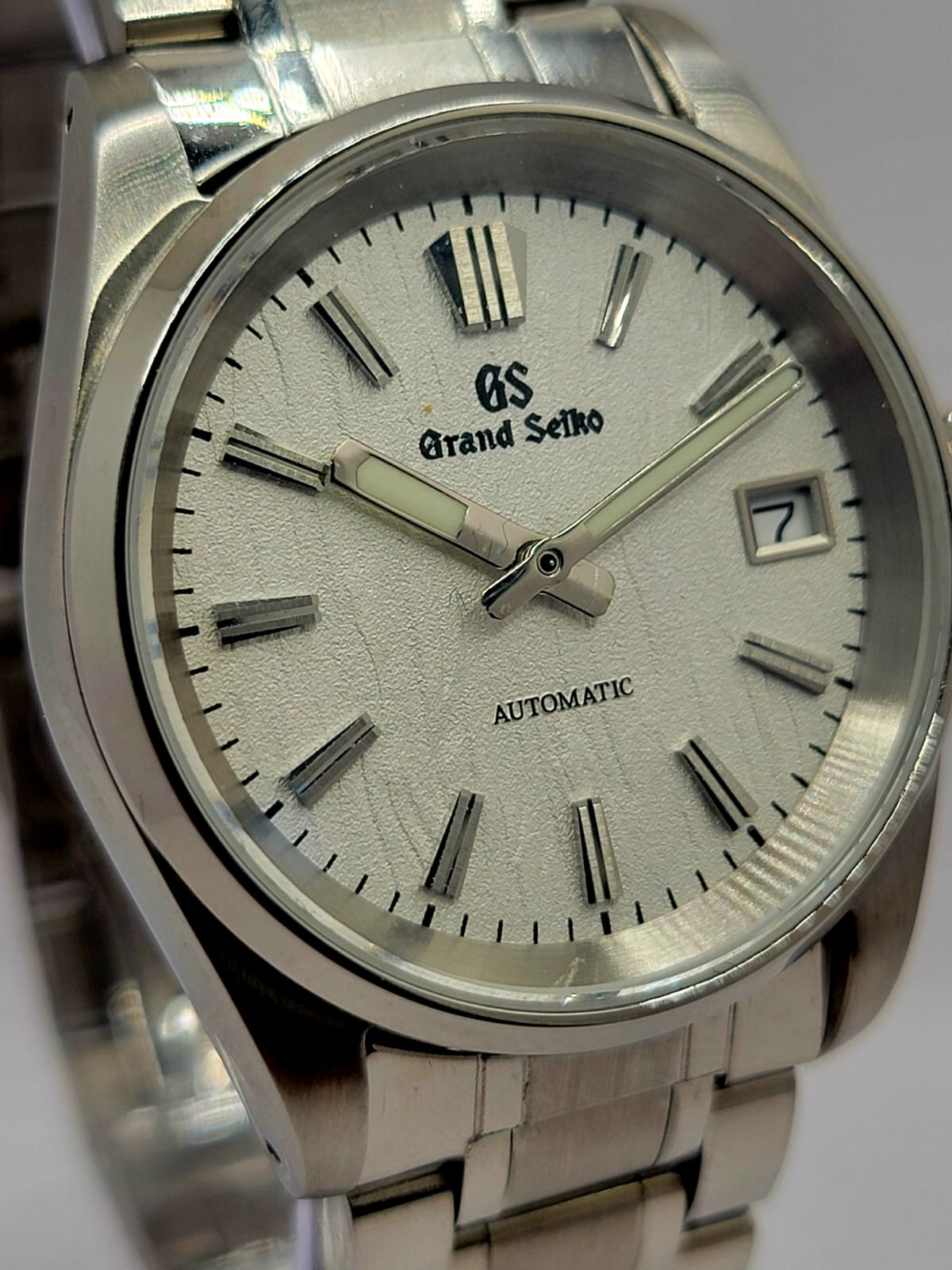 CUSTOM MOD (GRAND SEIKO HERITAGE ) WHITE TEXTURED 38mm DIAL AUTOMATIC NH35A MOVEMENT NEW