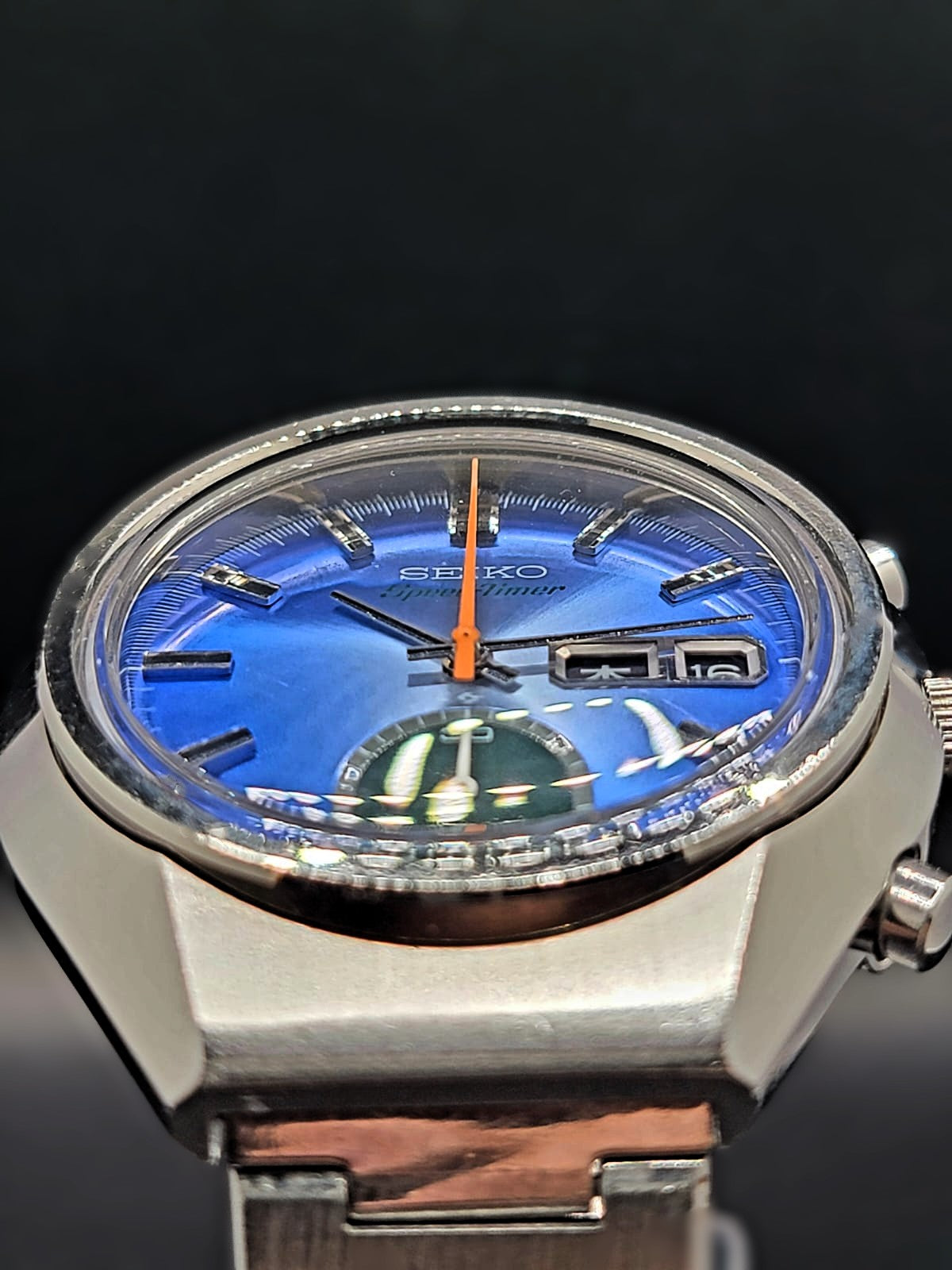 Stunning Vintage 1975 - 78 Seiko 5 Sports Speed Timer 6139-8040 Automatic Watch