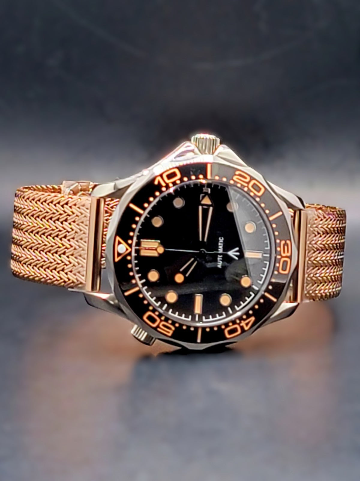 CUSTOM MOD - JAMES BOND 007 - NO TIME TO DIE - 41mm NO TIME TO DIE Auto Black Dial Sapphire NH35A **USA SHIPPED**