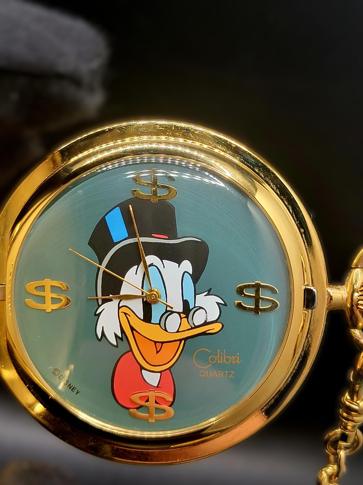 UNCLE SCROOGE BOXED POCKET WATCH