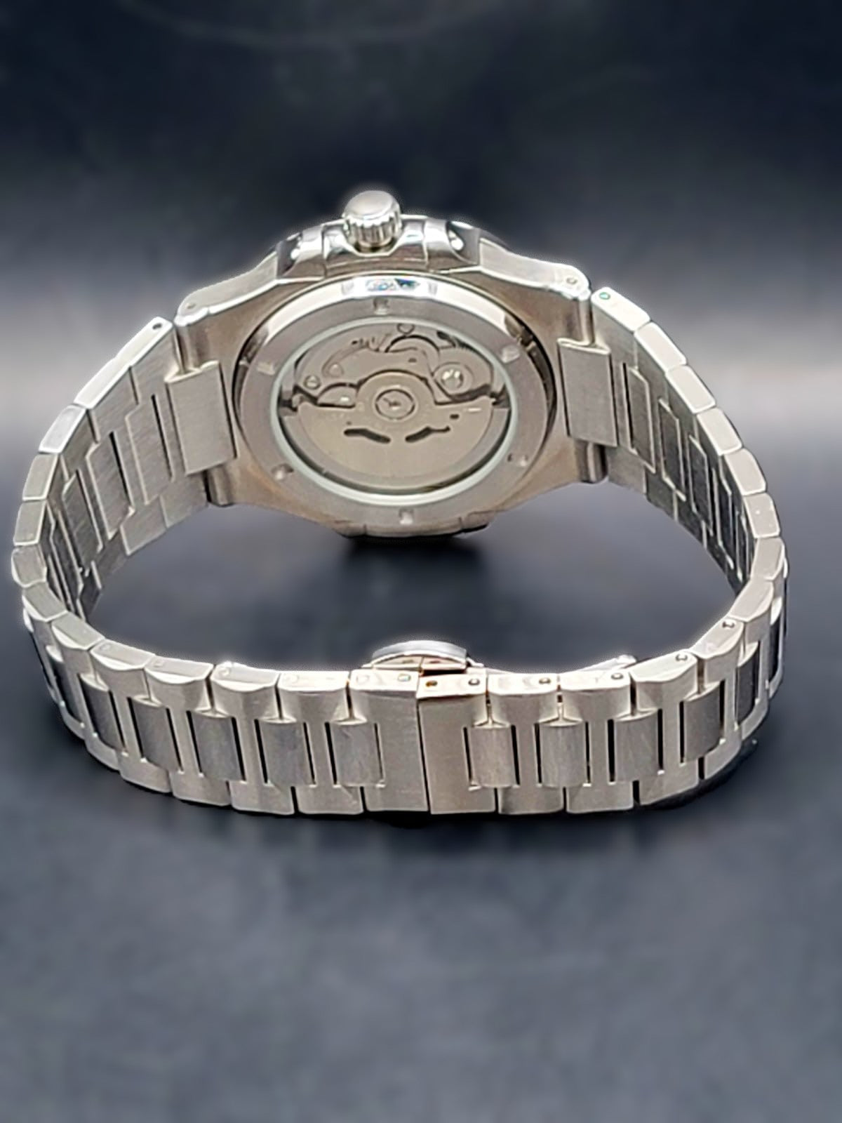 Sterile MOD CUSTOM "JUMBO" STYLE 40MM BLACK DIAL WATCH W/ NH35 AUTOMATIC MOVEMENT