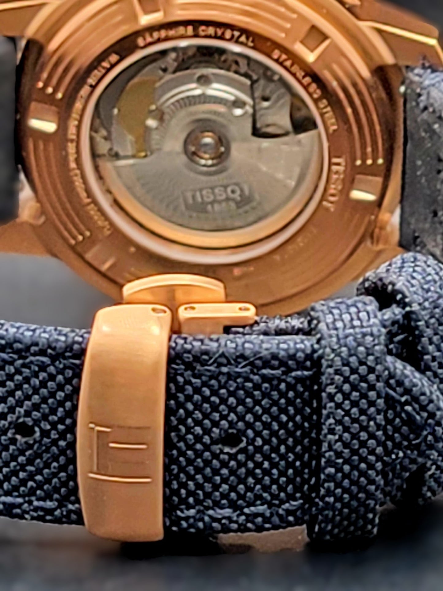 Tissot Seastar 1000 Powermatic 80 Rose Gold Case Men's Watch T1204073704100