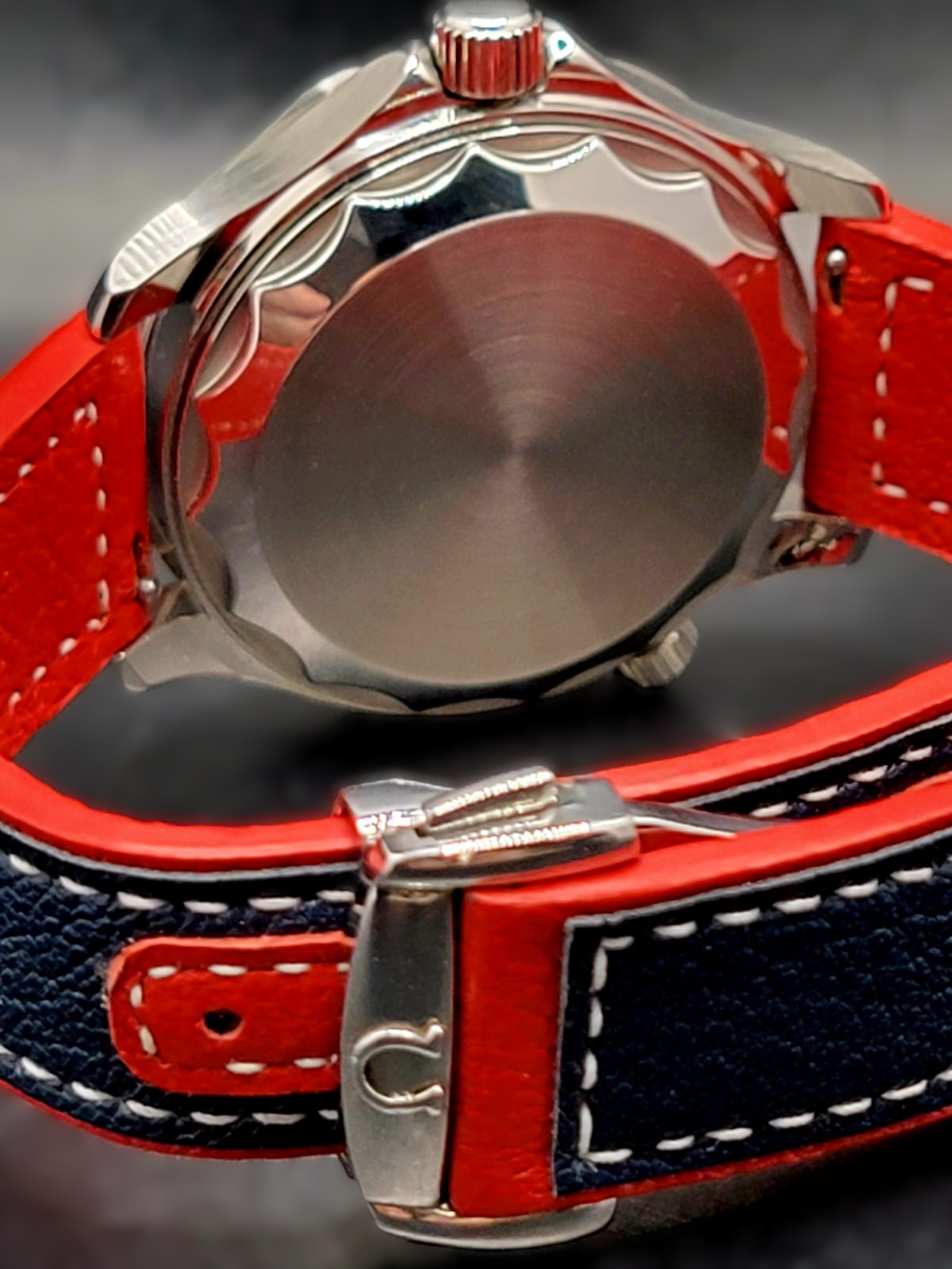 CUSTOM MOD 41mm BLUE WAVE DIAL SAPPHIRE GMT NH34 AUTO **USA SHIPPED**