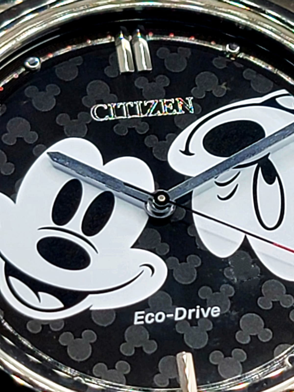 CITIZEN ECO-DRIVE MICKEY MOUSE Men's Stainless Steel Mesh Watch 40MM BRAND NEW