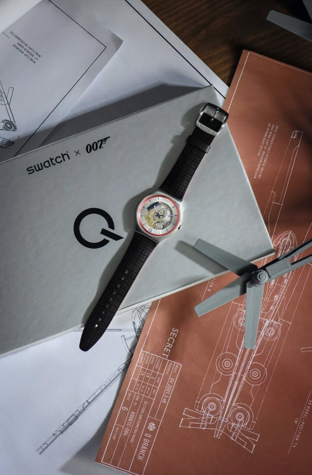 SWATCH: X 007 Q2 No Time To DIE James Bond BRAND NEW SS07Z102, Limited Edition!