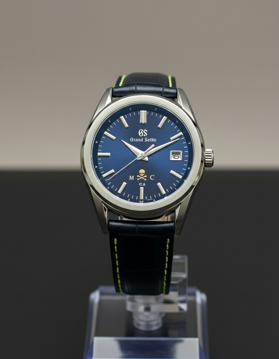 CUSTOM ORDER PREMIER MOD (GRAND SEIKO MOD) CUSTOMIZED ROYAL BLUE DIAL, RED LEATHER BAND WITH BUTTERFLY CLASP, NH34GMT with RED GMT HAND AUTOMATIC NEW **BUILD TO ORDER, SERIOUS INQUIRIES ONLY PLEASE!**