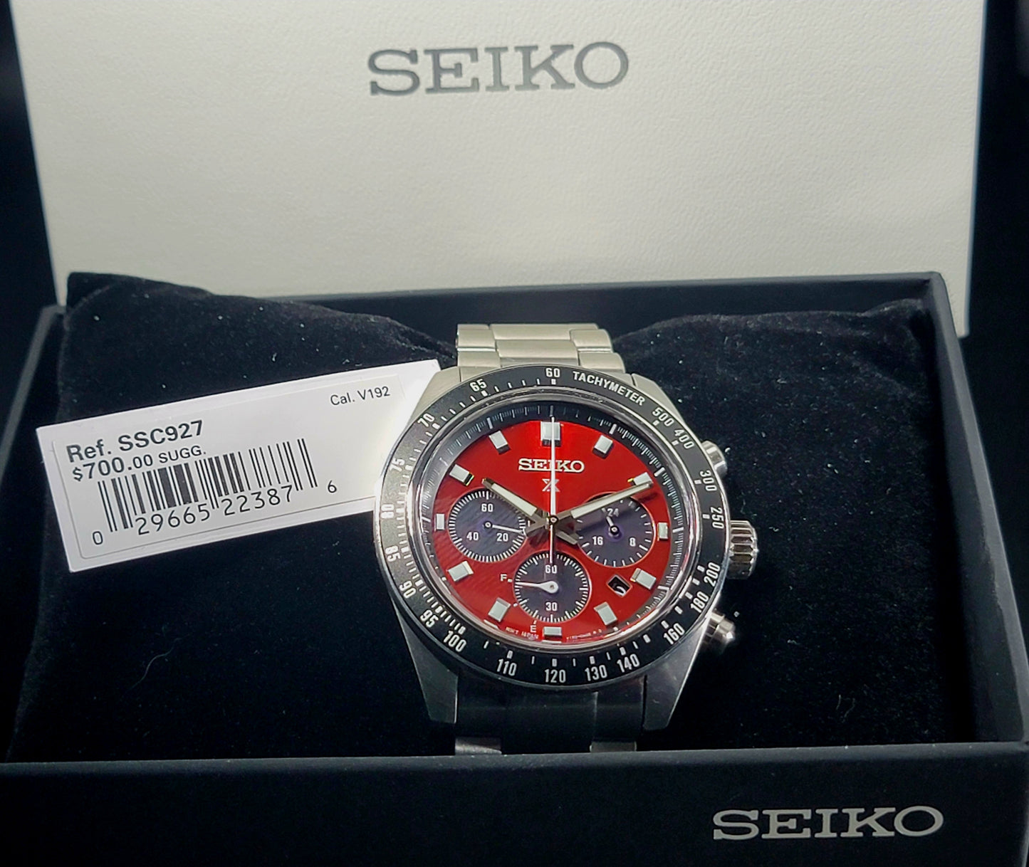 Seiko Prospex. SSC927 US Special Edition Prospex Speedtimer Solar Chronograph SeiTona