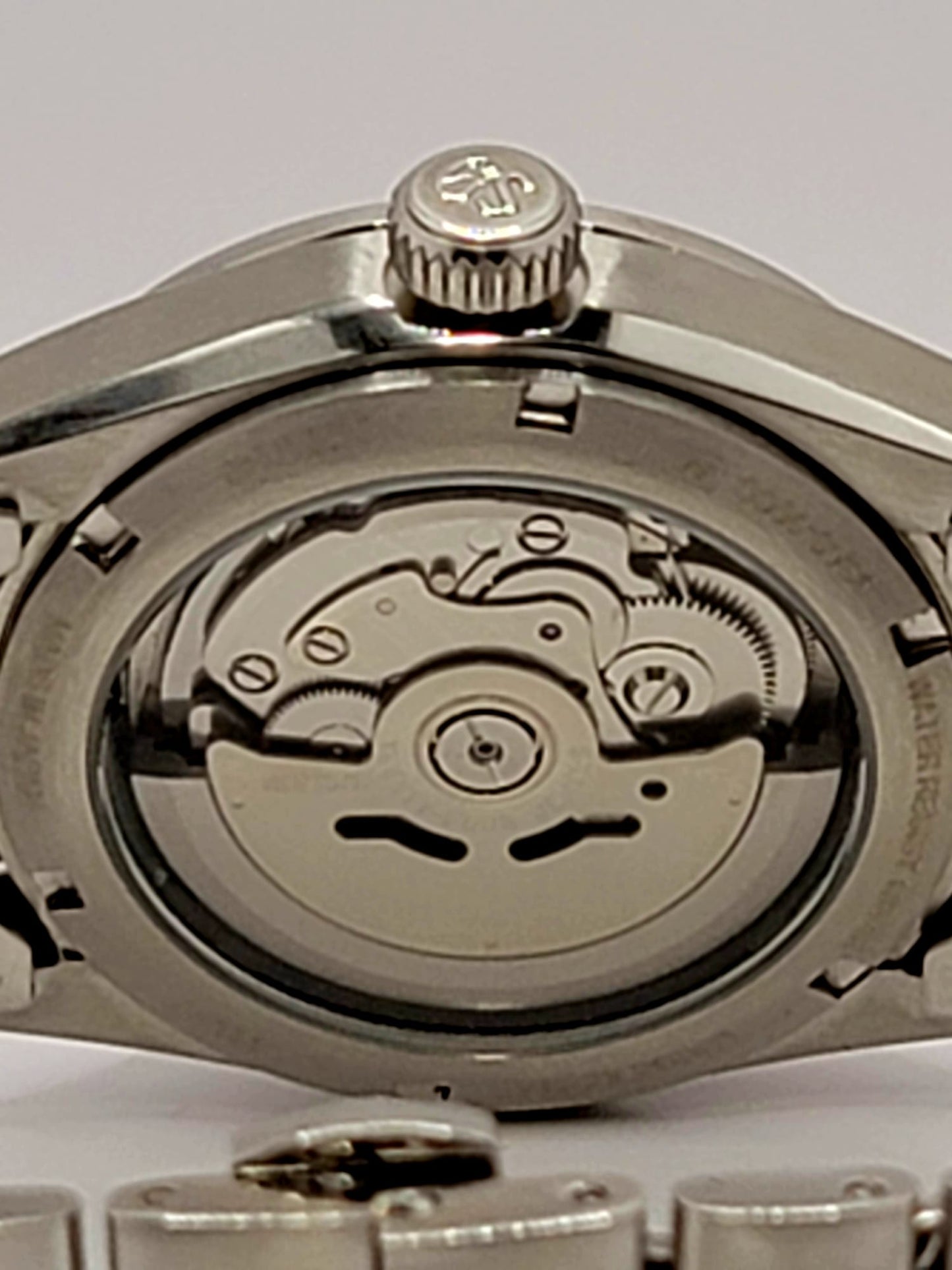 CUSTOM MOD (GRAND SEIKO HERITAGE ) WHITE TEXTURED DIAL AUTOMATIC NH35A MOVEMENT W/ OPEN BACK NEW