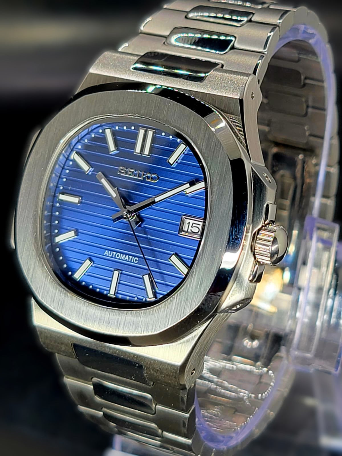 CUSTOM SEIKO NAUTILUS MOD WATCH Automatic Movement