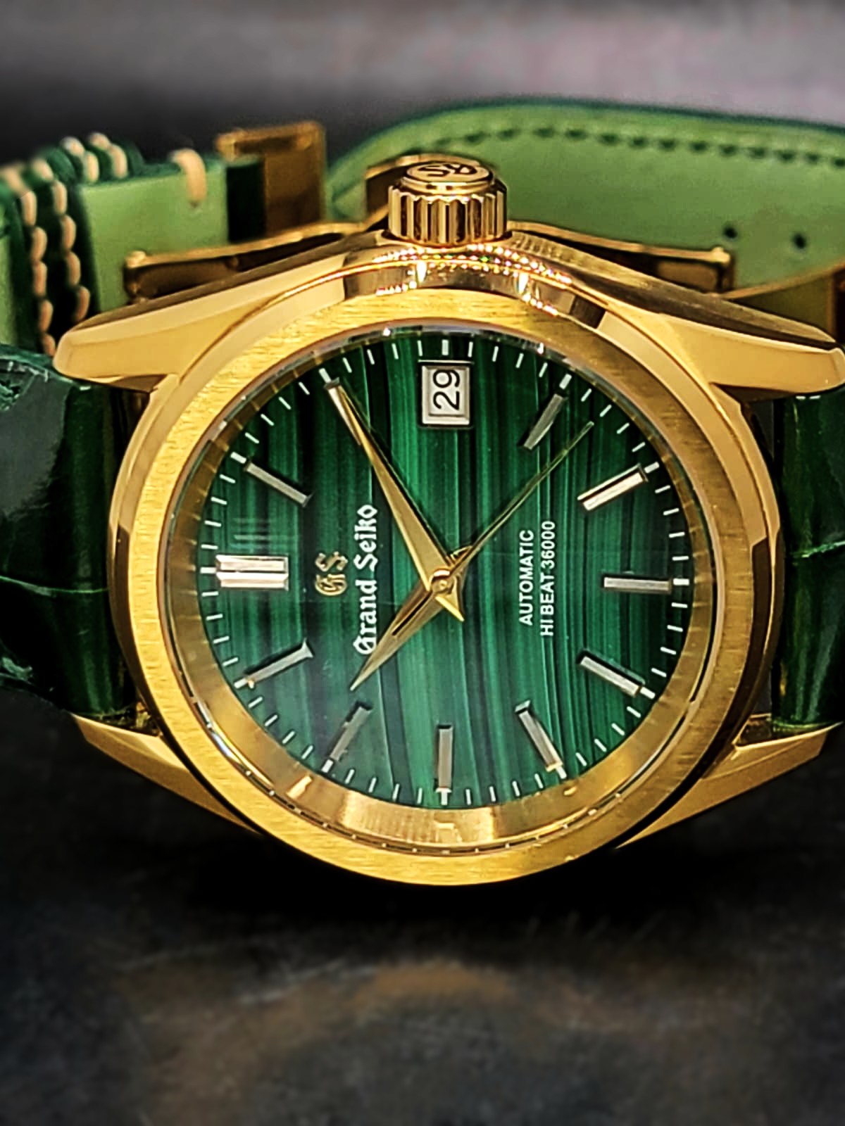 **BRAND NEW PREMIER** CUSTOM MOD 38MM (GRAND SEIKO NATURES GREENSCAPE) NATURAL STONE DIAL AUTOMATIC NEW **BUILD TO ORDER, SERIOUS INQUIRES ONLY PLEASE**