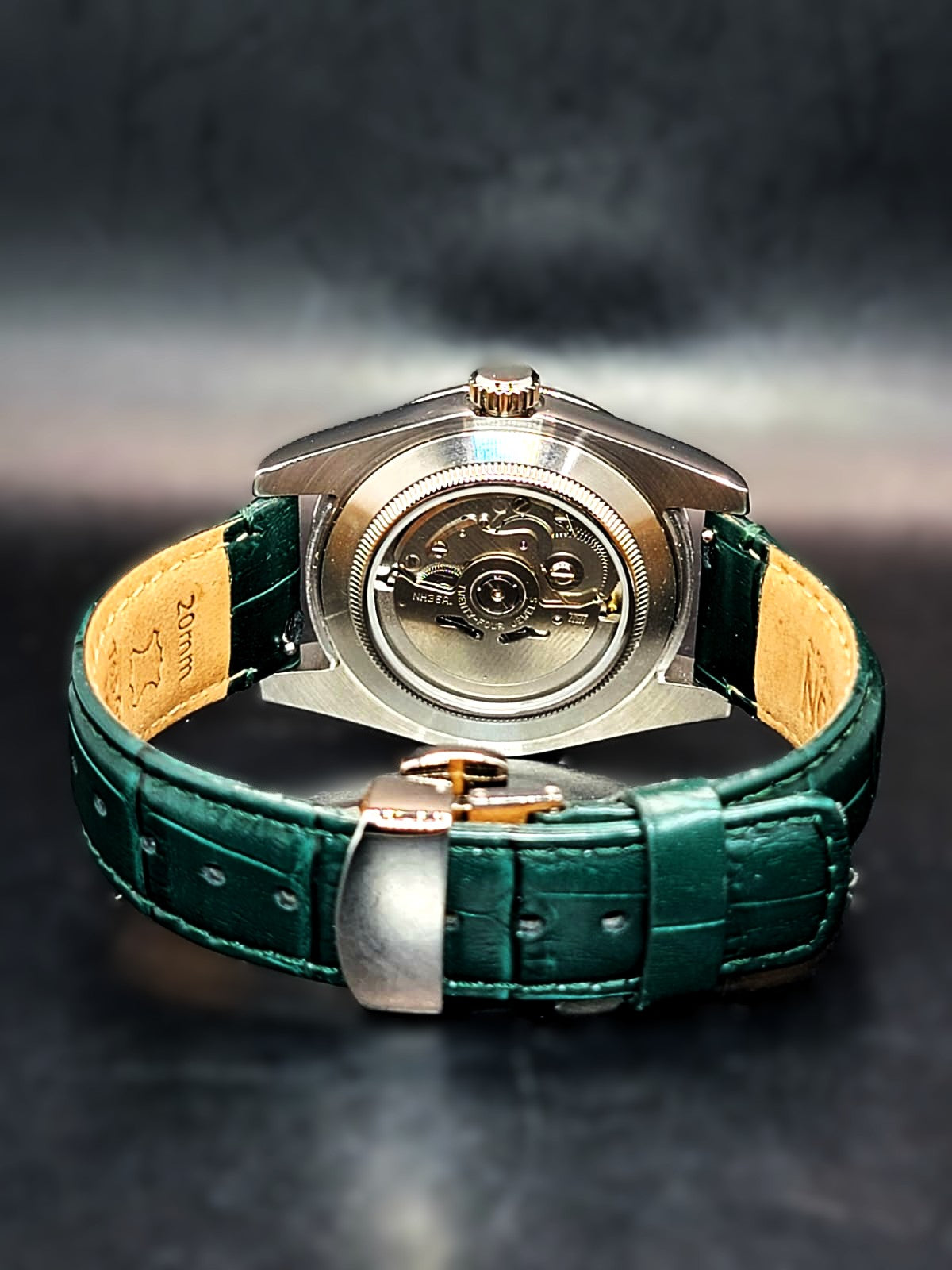 CUSTOM SEIKO MOD - HUNTER GREEN - DATEJUST CASE - AUTOMATIC