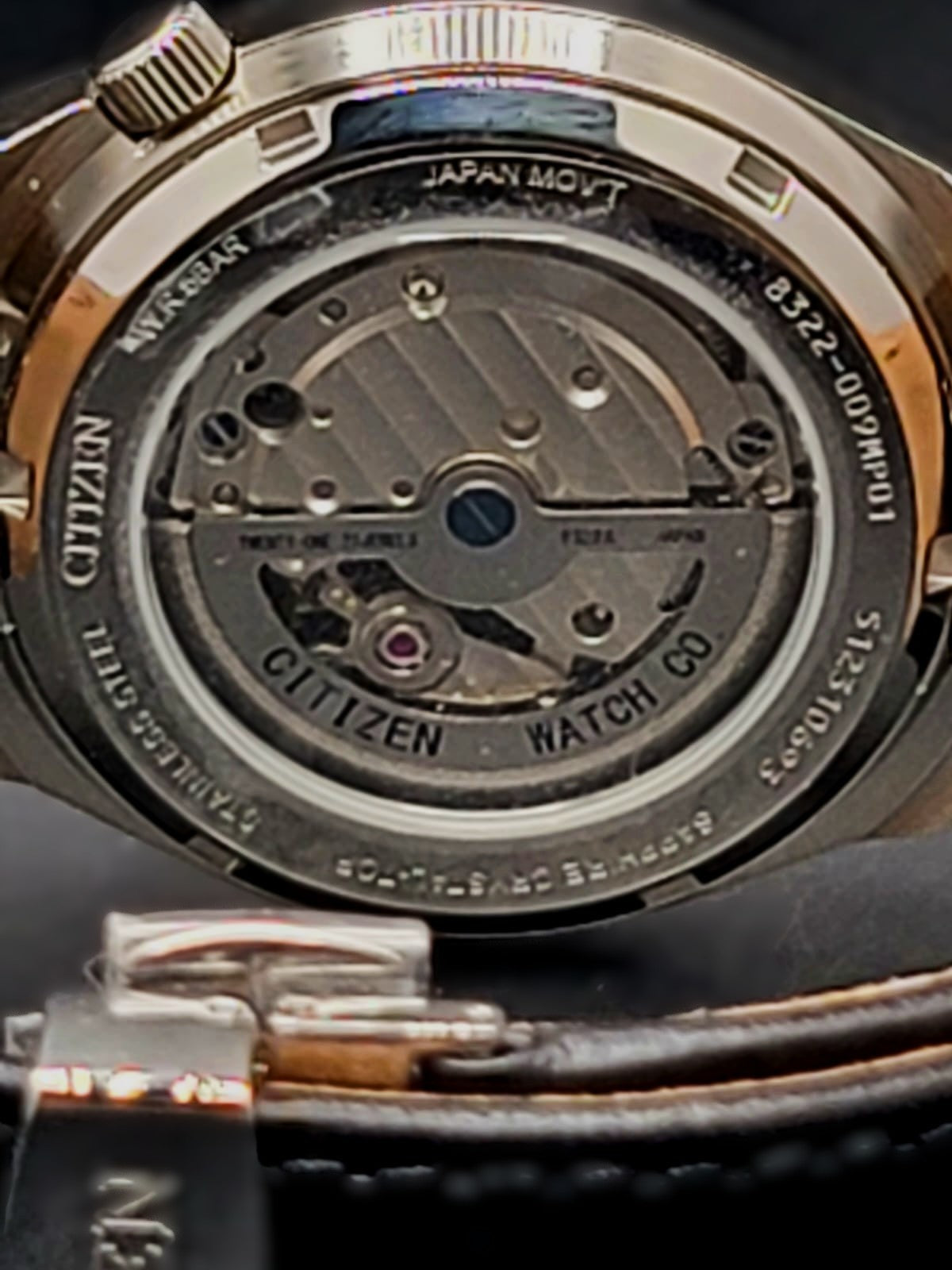 Citizen Black Mens Analogue Watch Tsuyosa NK5010-01H