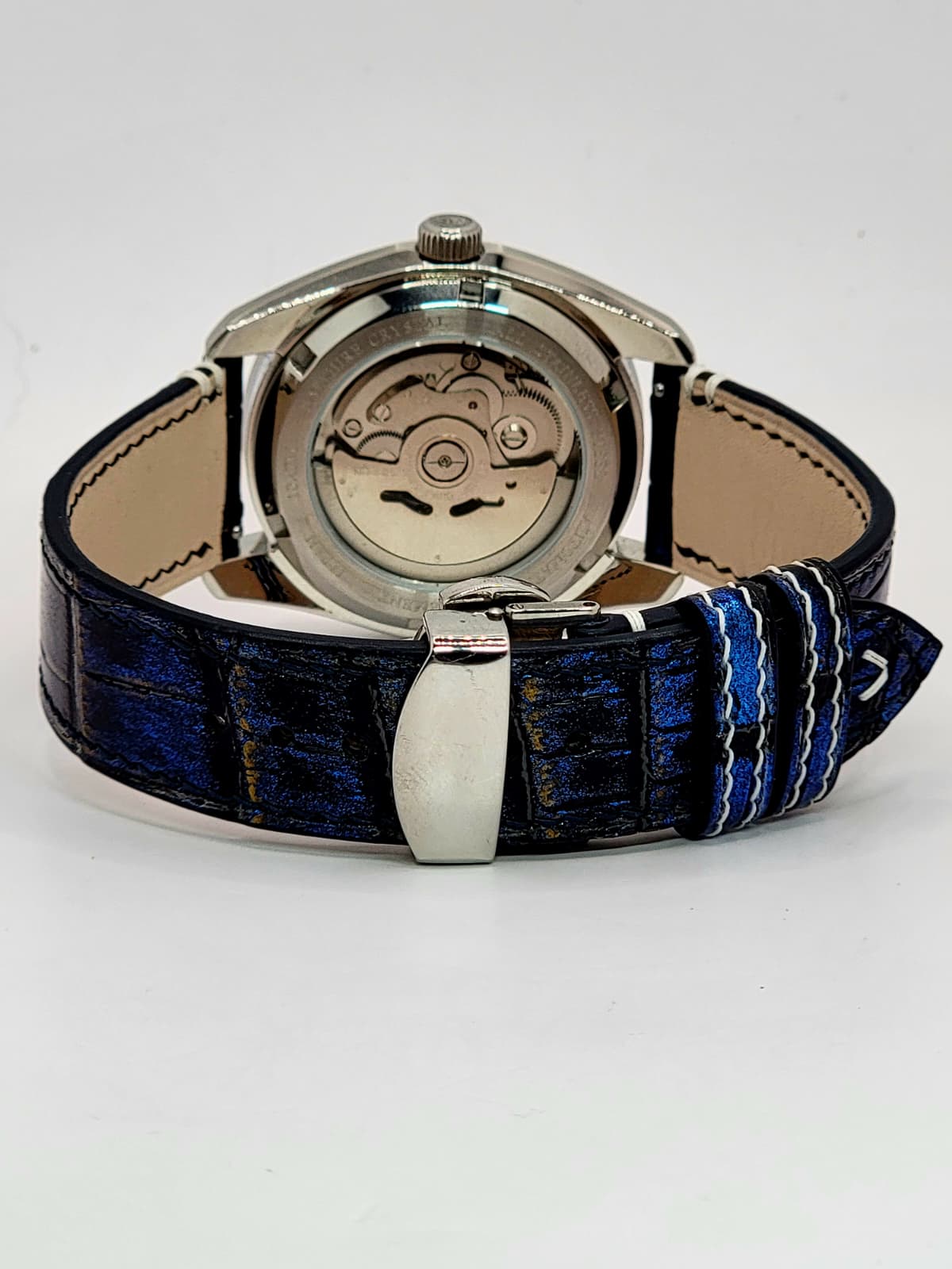 CUSTOM MOD Grand Seiko Shunbun Series with L.E. Hand Made Galaxy Blue Leather - Automatic