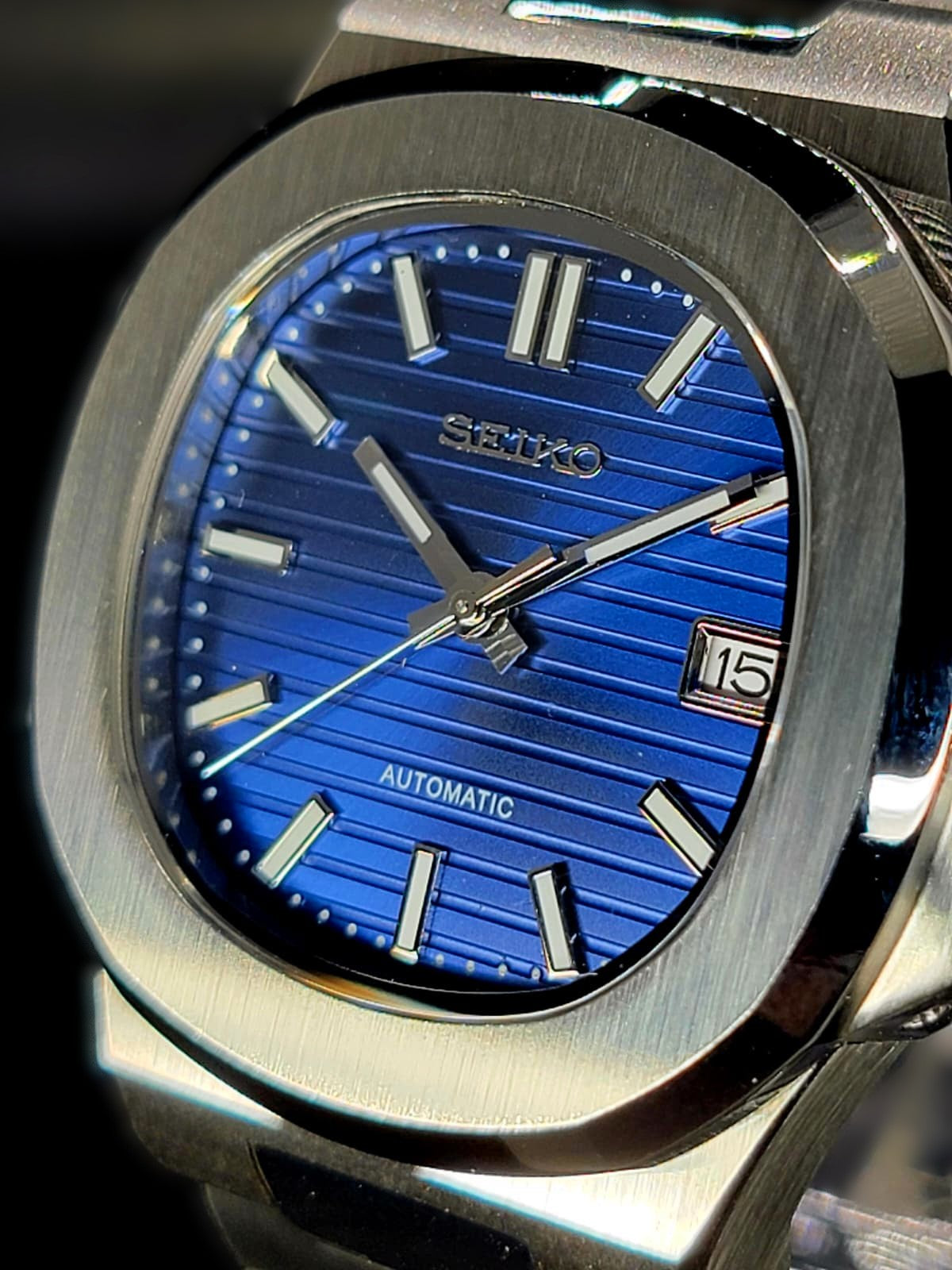 CUSTOM SEIKO NAUTILUS MOD WATCH Automatic Movement