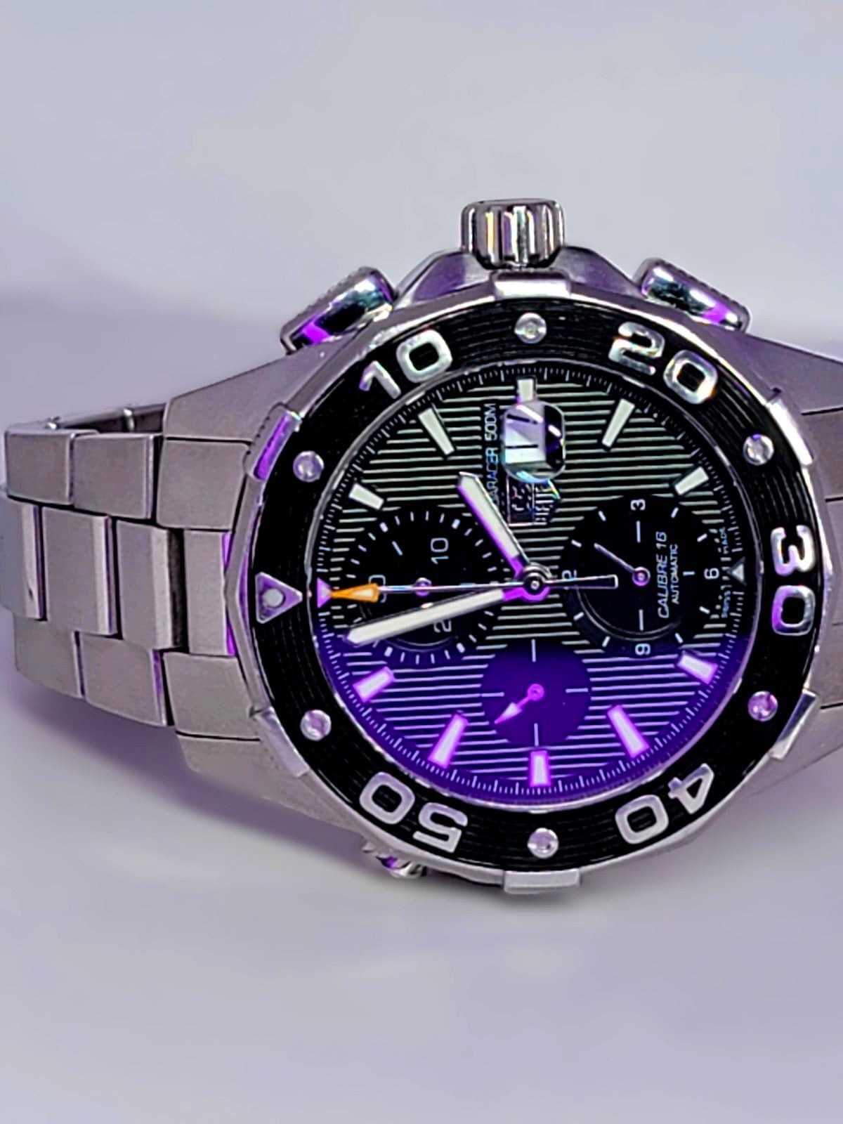 Tag Heuer Aquaracer CAJ2110 Automatic Chronograph Dive Sport Wrist Watch w/Box