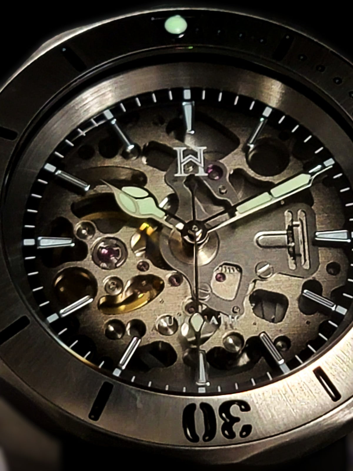 HUIZEN 42MM SKELATON DIAL