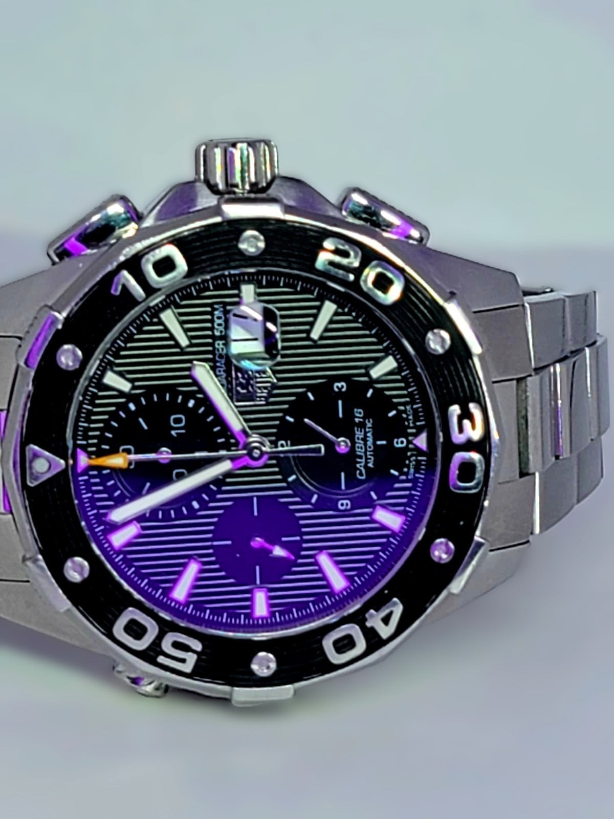 Tag Heuer Aquaracer CAJ2110 Automatic Chronograph Dive Sport Wrist Watch w/Box