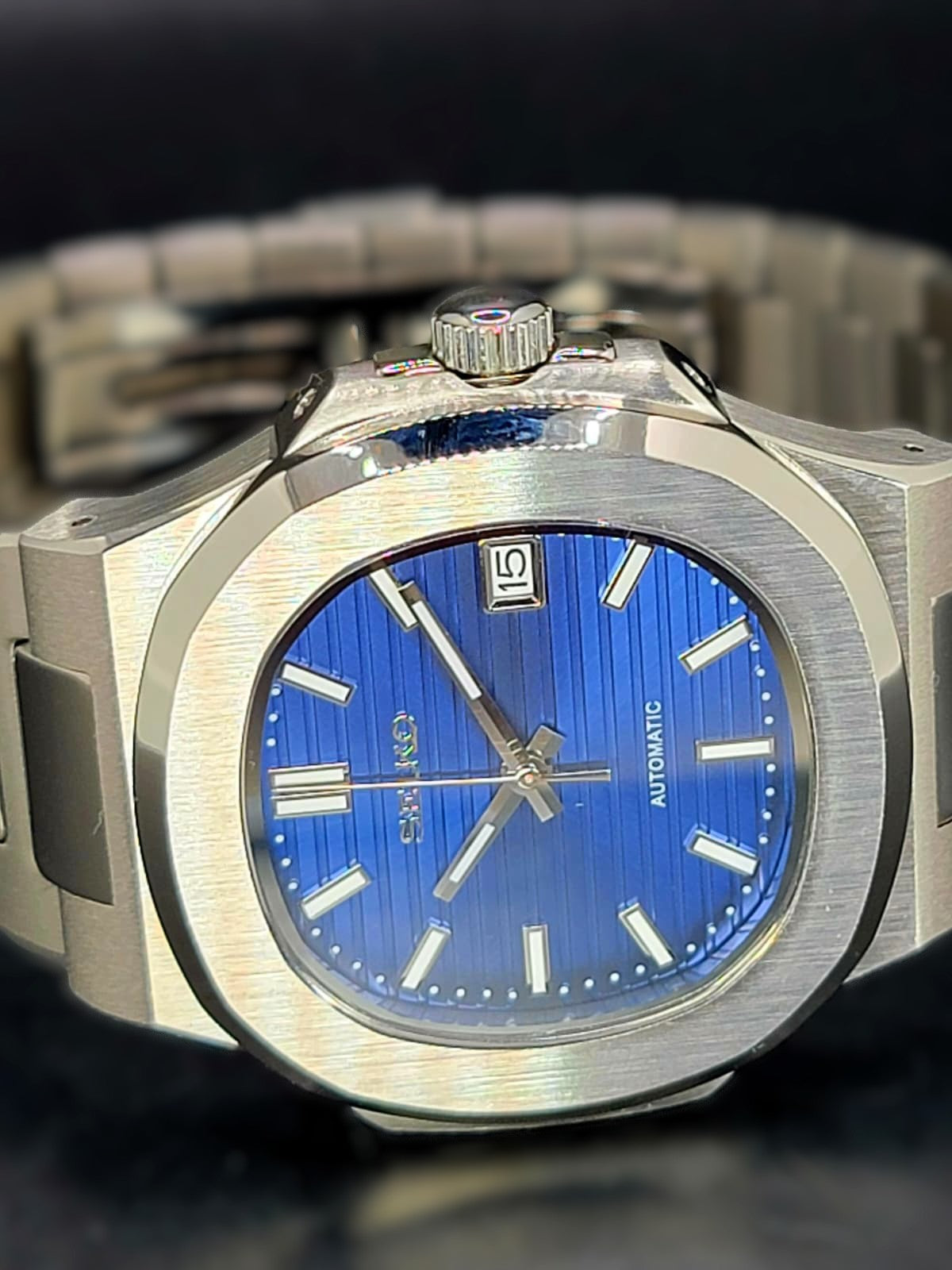 CUSTOM SEIKO NAUTILUS MOD WATCH Automatic Movement