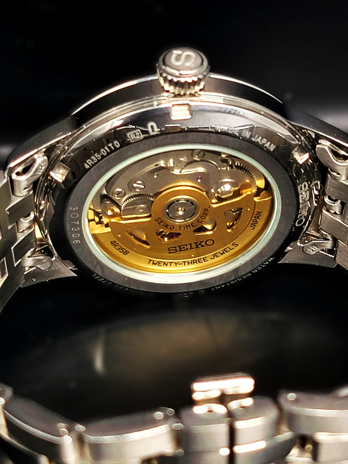 Seiko Presage Automatic Silver Dial Stainless Steel Men's Watch SRPB77