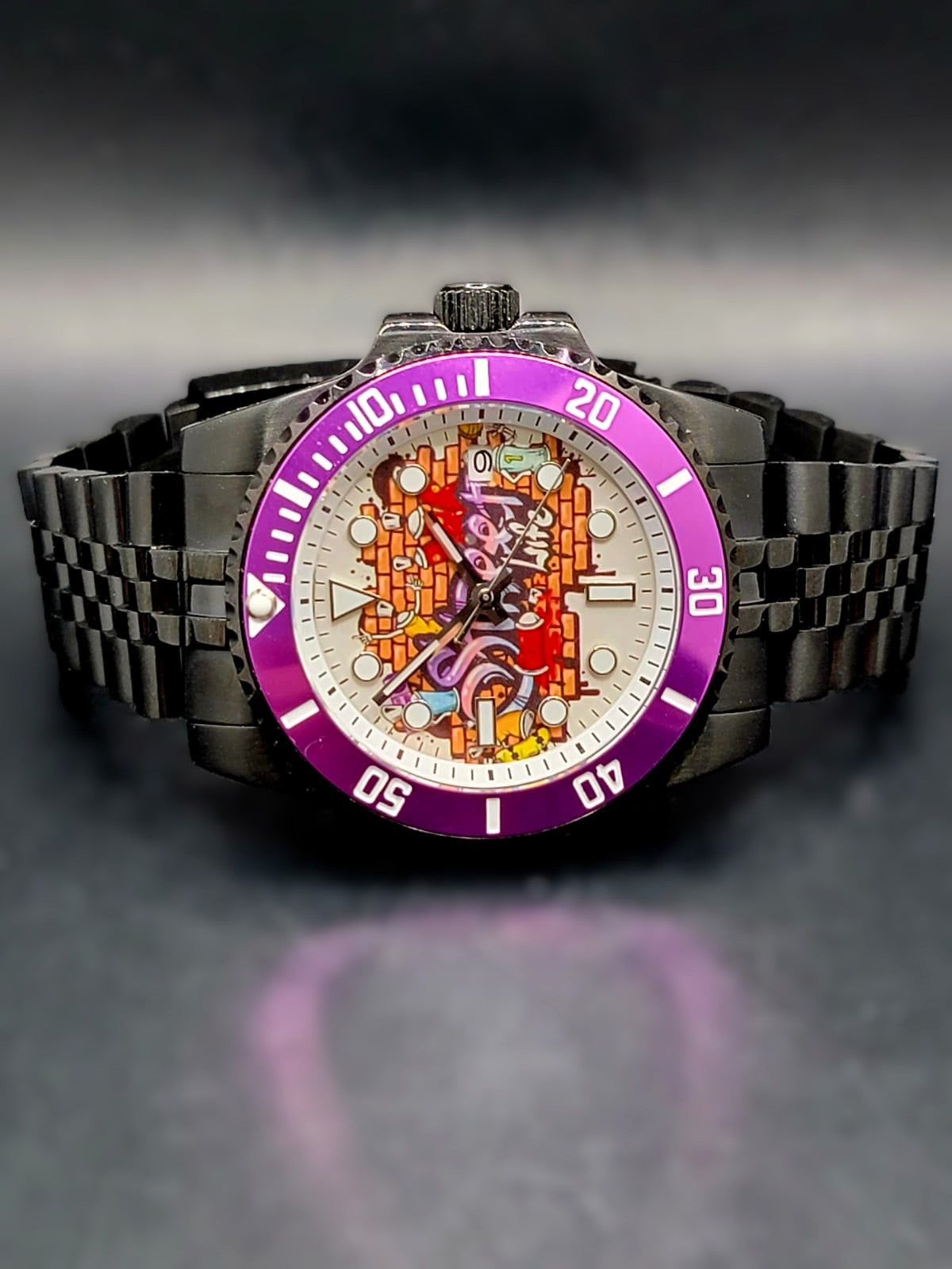 SEIKO STREET LIFE CUSTOM MOD w/ Black Jubilee Bracelet