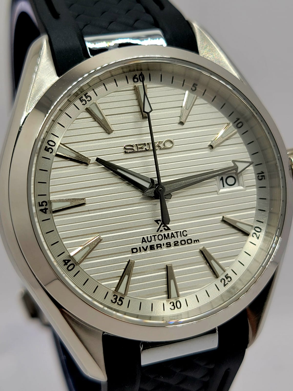 CUSTOM MOD SEAMASTER AQUA TERRA WHITE DAIL AUTOMATIC NH35 MOVEMENT NEW