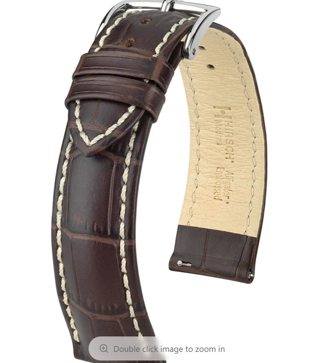 HIGH QUALITY - Vegetable-Tanned Genuine Buffalo Leather Quick Release Watch Strap