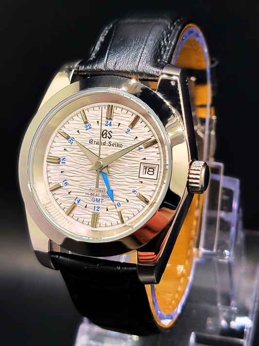 CUSTOM MOD Grand Seiko Heritage White Textured GMT