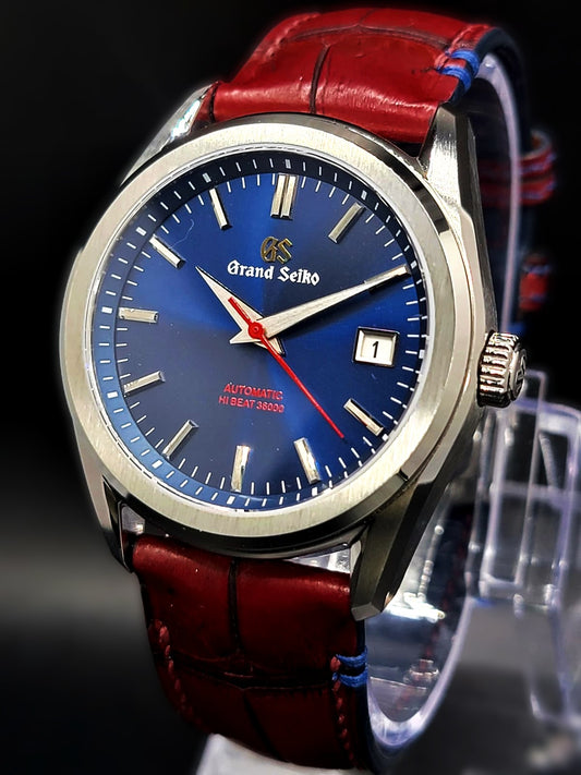 CUSTOM PREMIER MOD GRAND SEIKO - SUPERMAN L.E.- H.Q. CUSTOM HAND-MADE LEATHER