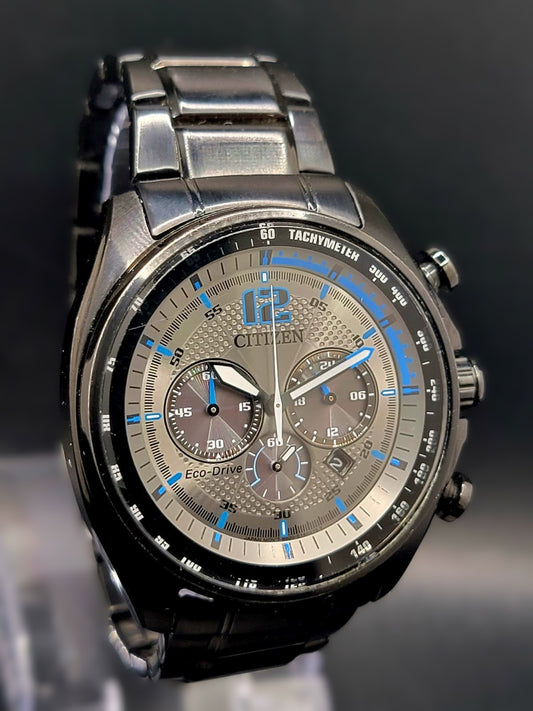 Citizen B620-S105854 Eco-DRIVE Mens Black/Blue Solar Watch