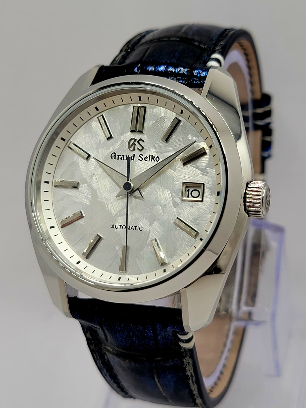 CUSTOM MOD Grand Seiko Shunbun Series with L.E. Hand Made Galaxy Blue Leather - Automatic