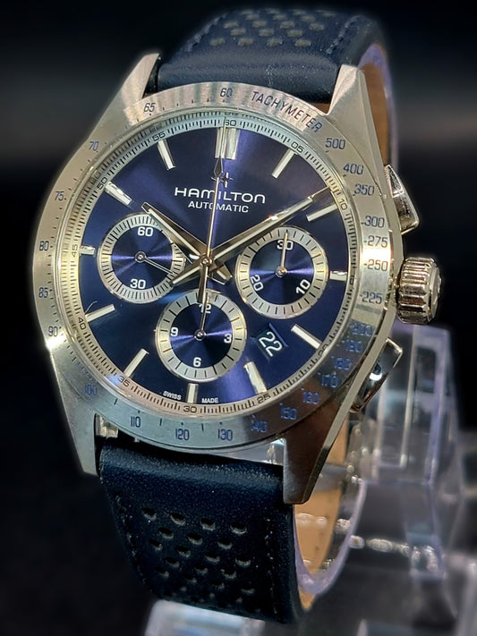 Hamilton Jazzmaster Performer Auto Chrono Blue Dial Watch, 42mm