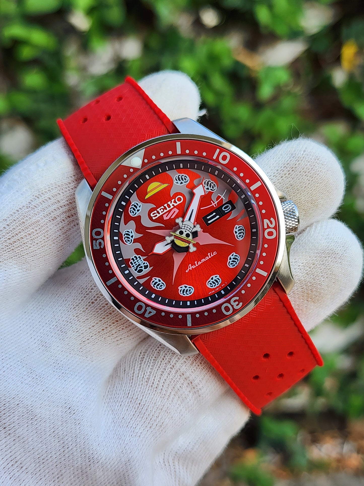 CUSTOM Mod4Thai (Boundman Gear 4th) RED Dial Custom Engraving Back NEW