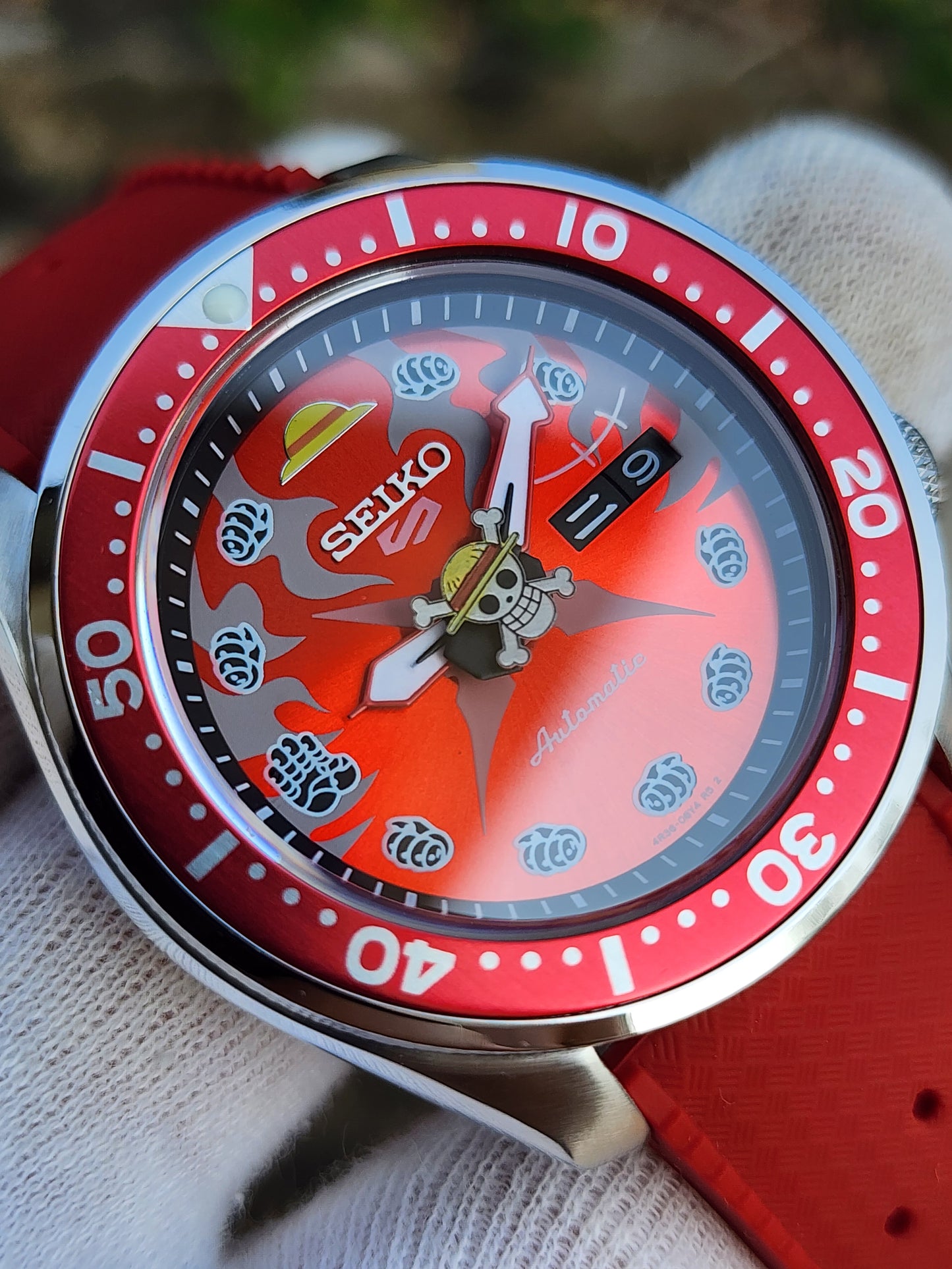 CUSTOM Mod4Thai (Boundman Gear 4th) RED Dial Custom Engraving Back NEW