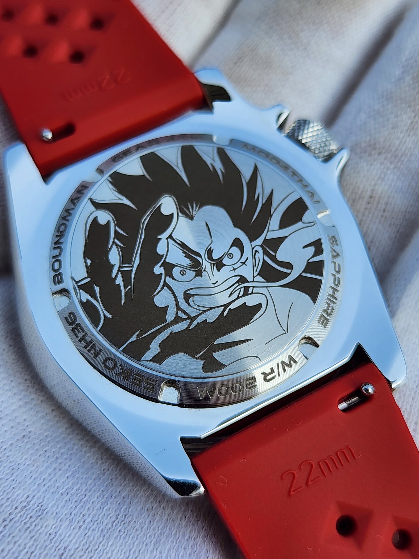 CUSTOM Mod4Thai (Boundman Gear 4th) RED Dial Custom Engraving Back NEW