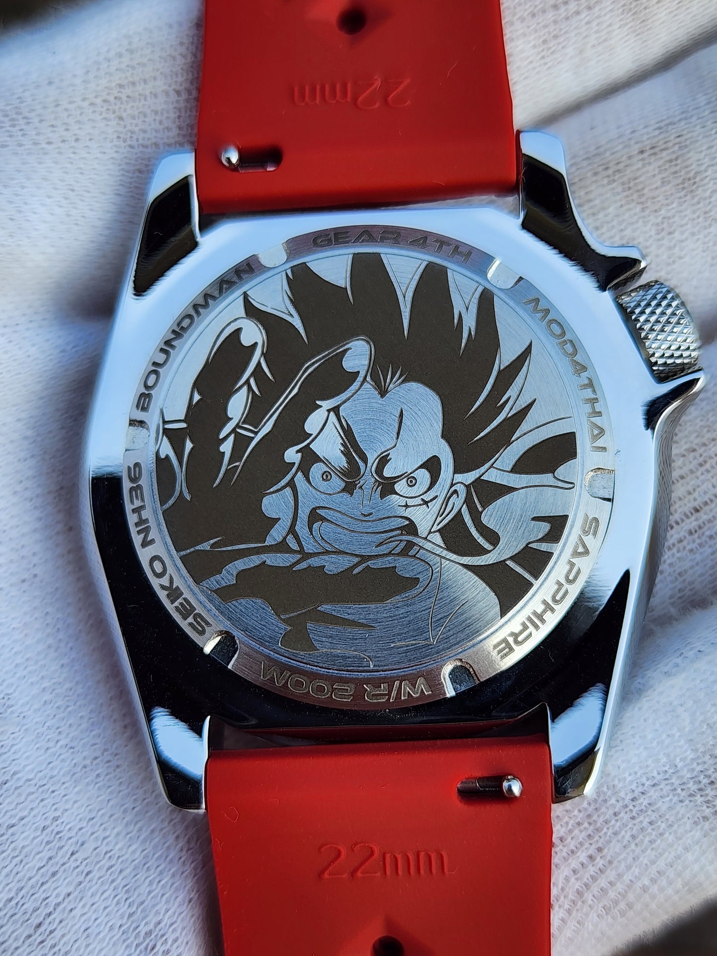 CUSTOM Mod4Thai (Boundman Gear 4th) RED Dial Custom Engraving Back NEW