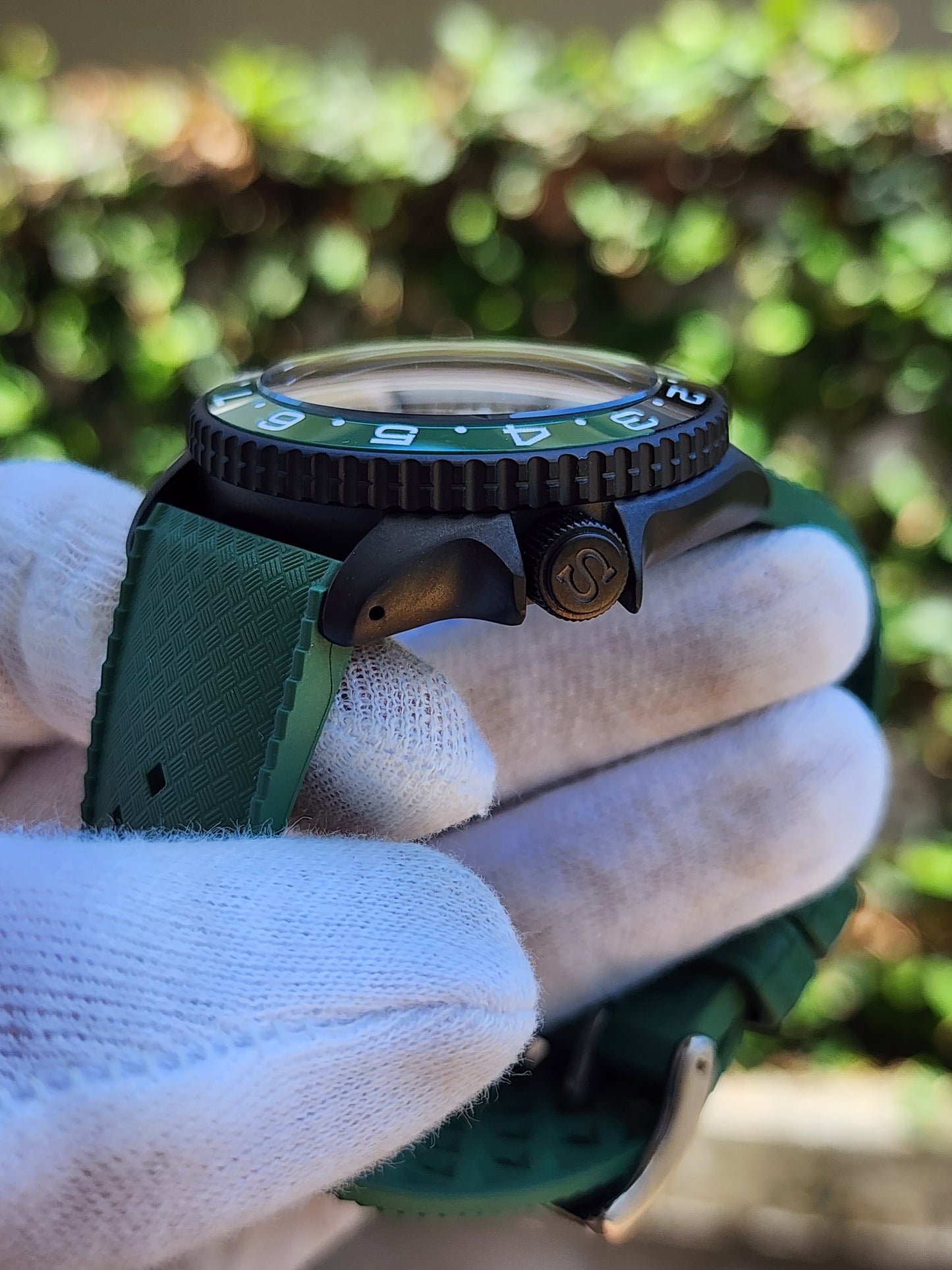 CUSTOM Mod4Thai (Zorro) Green Dial with Custom Engraved Case Back