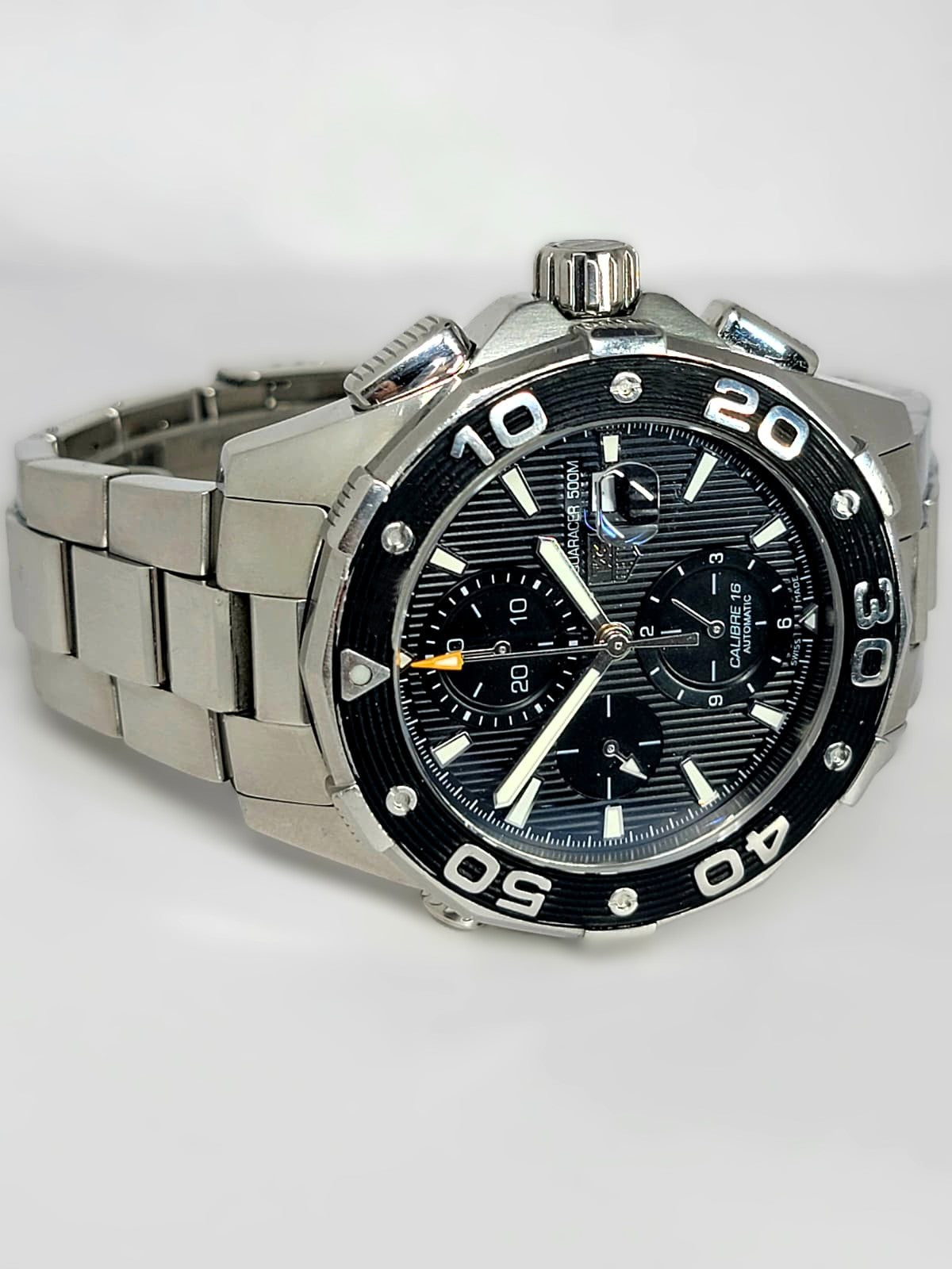 Tag Heuer Aquaracer CAJ2110 Automatic Chronograph Dive Sport Wrist Watch w/Box