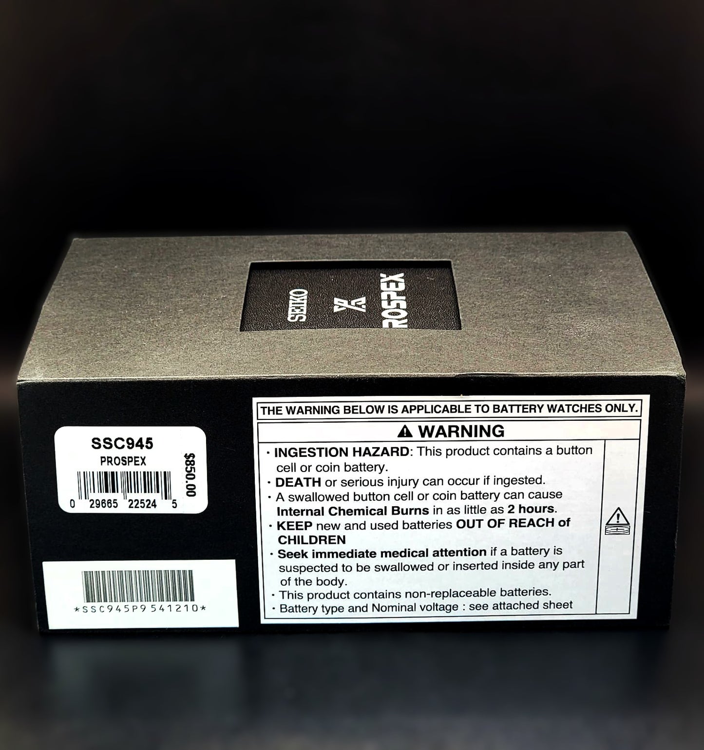 Seiko Prospex Speedtimer Solar Chronograph - U.S. Special Edition Box Set - SSC945