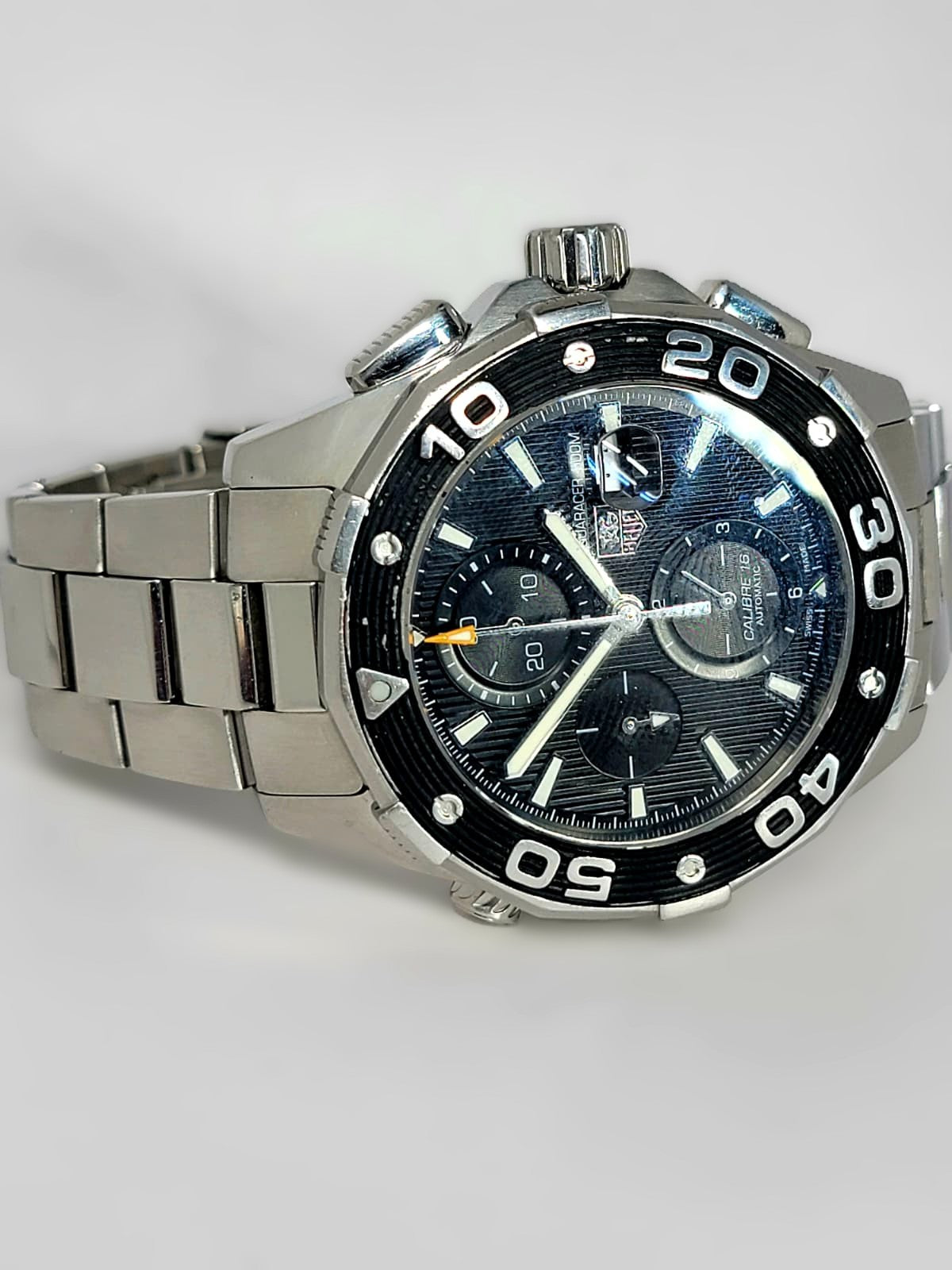 Tag Heuer Aquaracer CAJ2110 Automatic Chronograph Dive Sport Wrist Watch w/Box