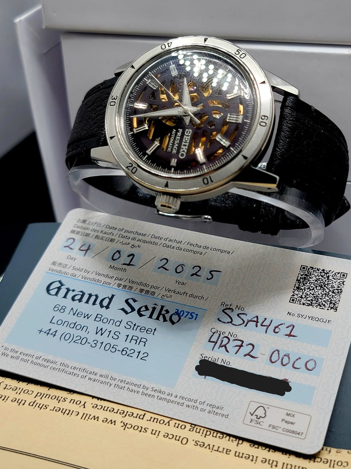 BRAND NEW 2024 SEIKO PRESAGE SSA461J UK EDITION STYLE60'S BIKER 40mm 4R72 MVMNT